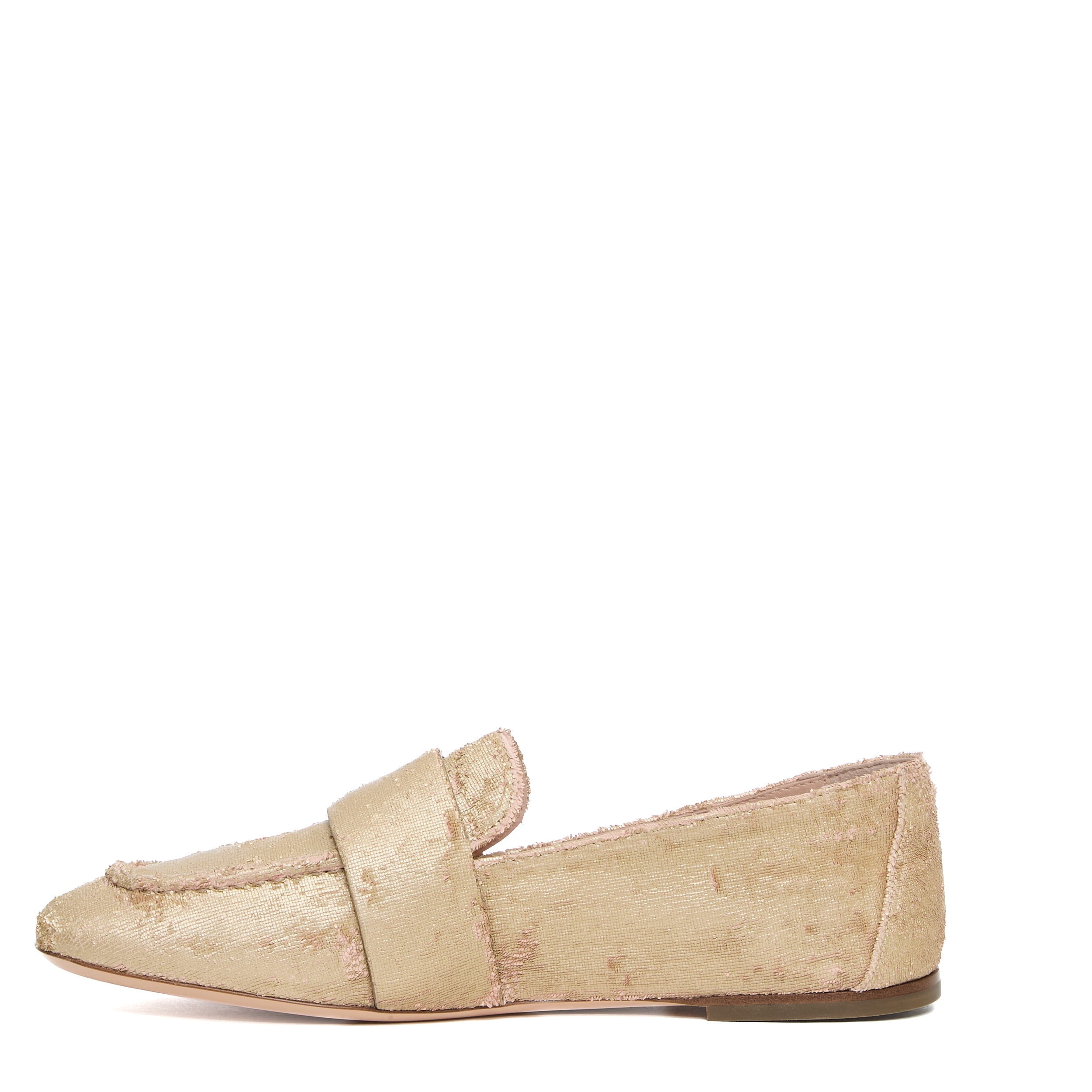 AGL Laser-Cut Leather Loafers with Memory Foam Insole