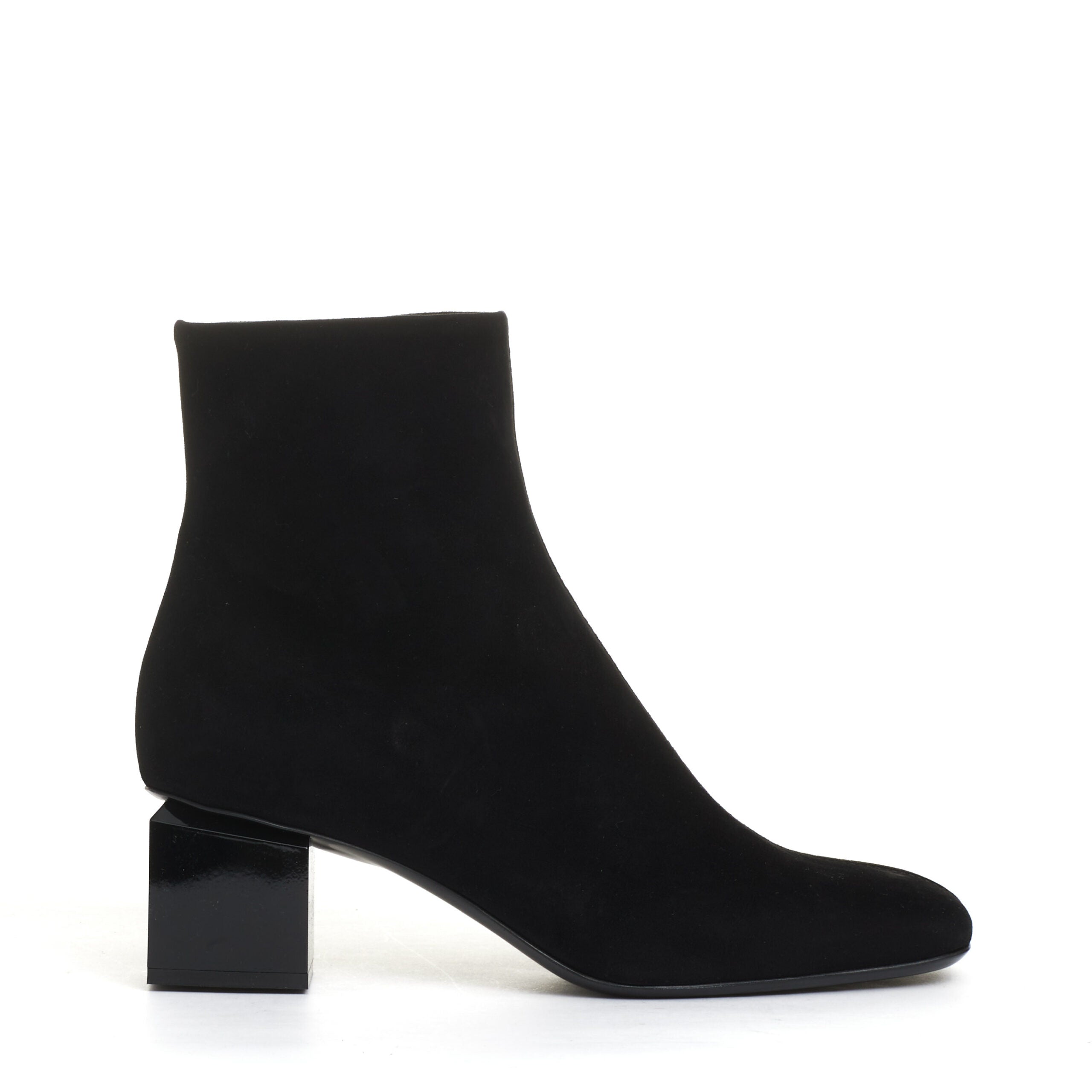 AGL Chic Square Toe Ankle Boot with 50 mm Heel