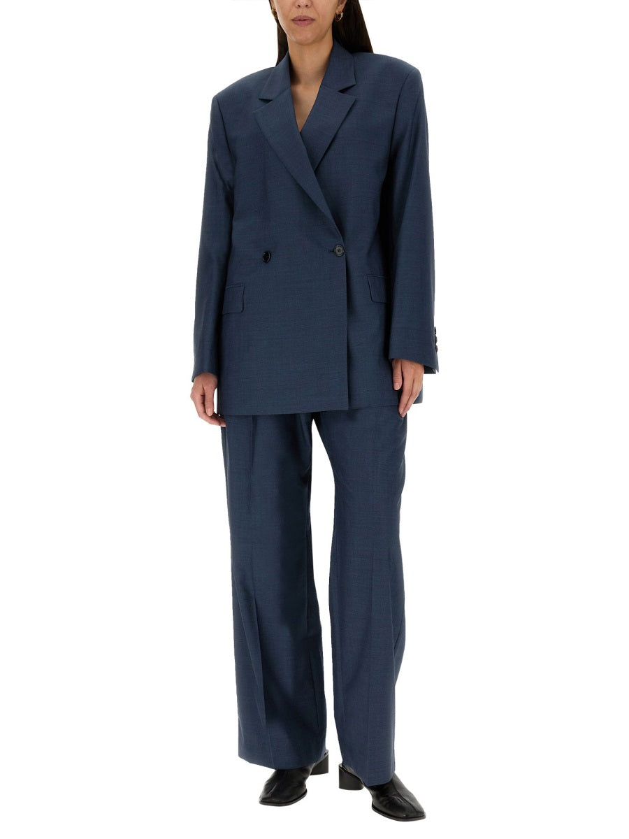 ACNE STUDIOS Wool Jacket with Reverse Tooth Button Closure