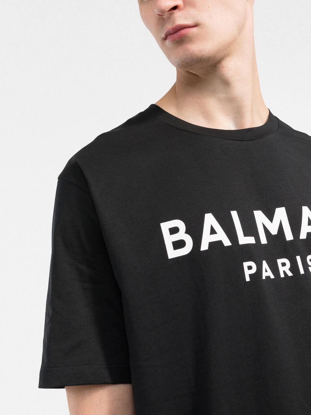 BALMAIN Printed Straight Fit T-Shirt