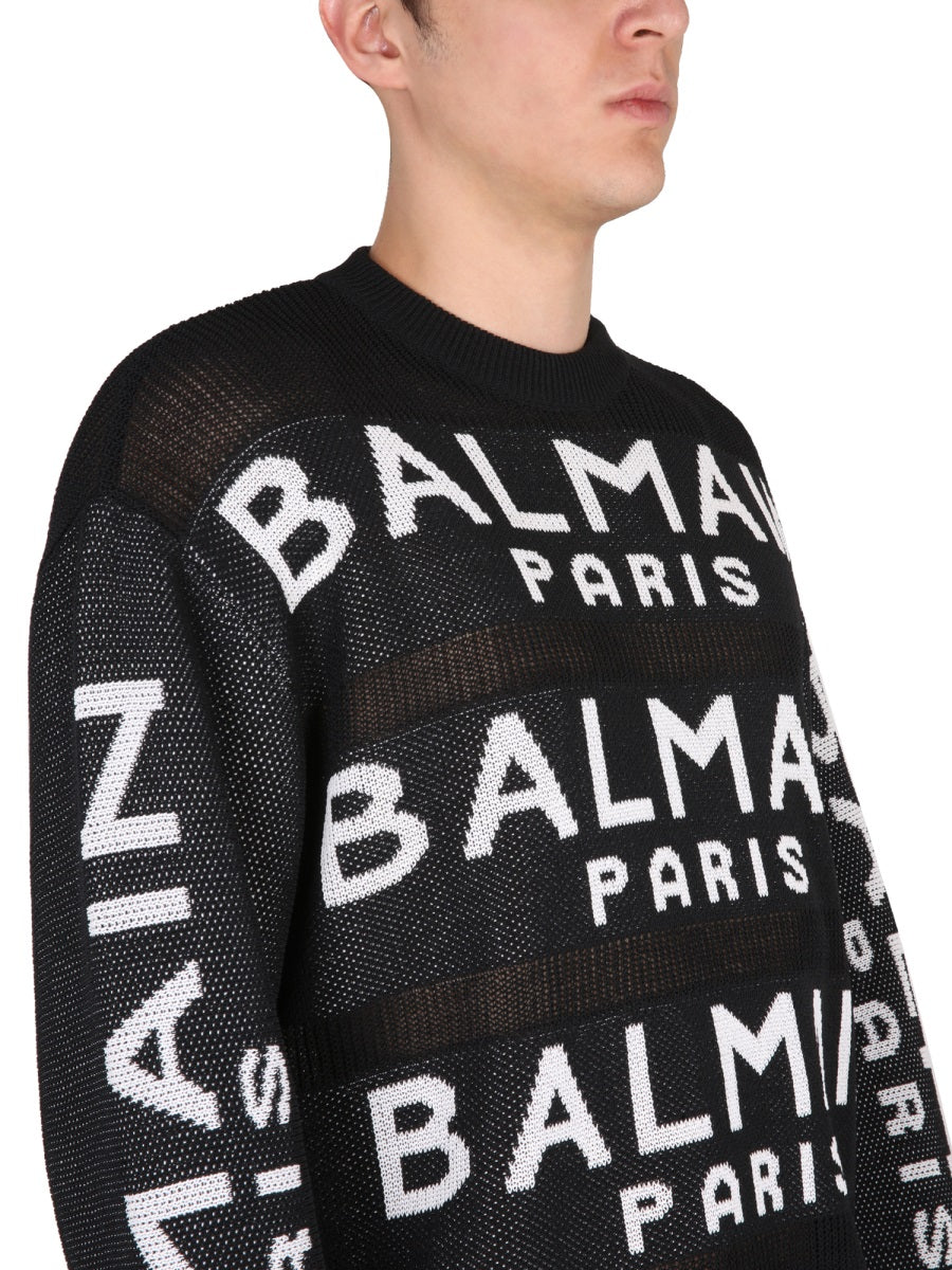 BALMAIN Men's Signature Logo T-Shirt