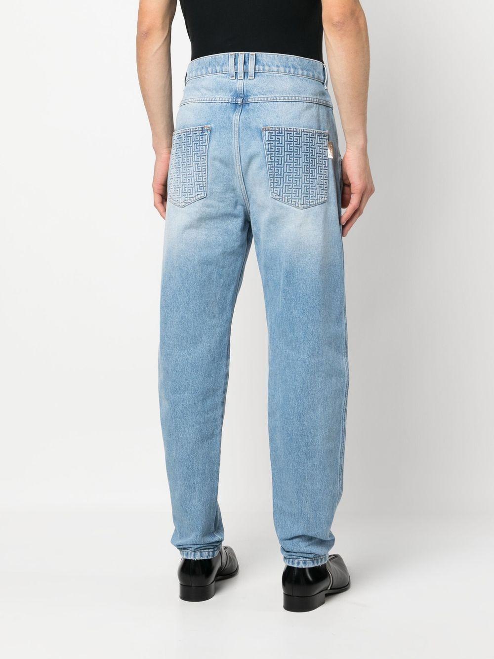 BALMAIN Men's Mini Denim Trousers