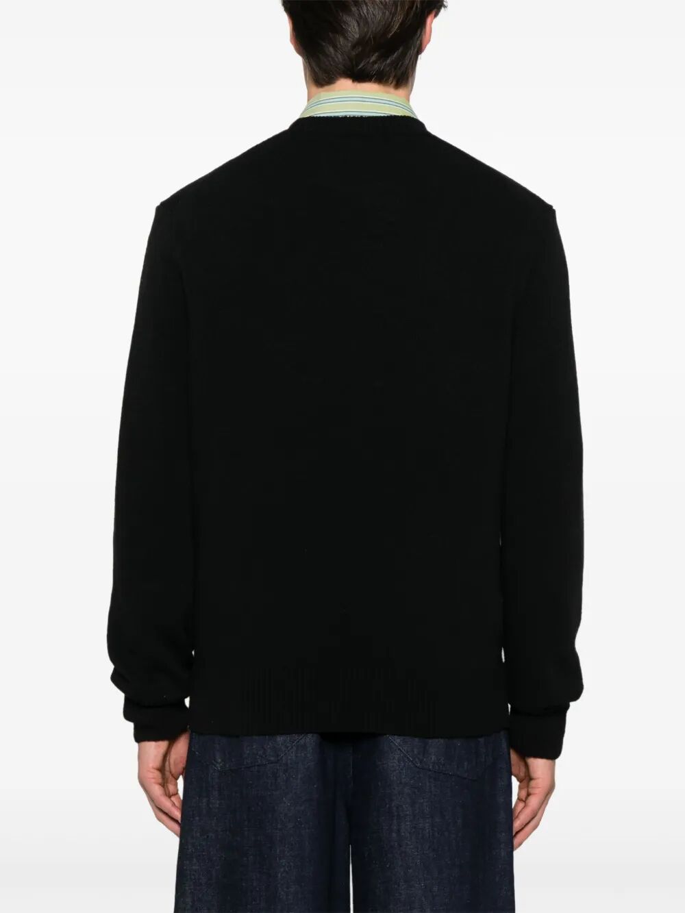 LACOSTE Wool Crew Neck Sweater for Men
