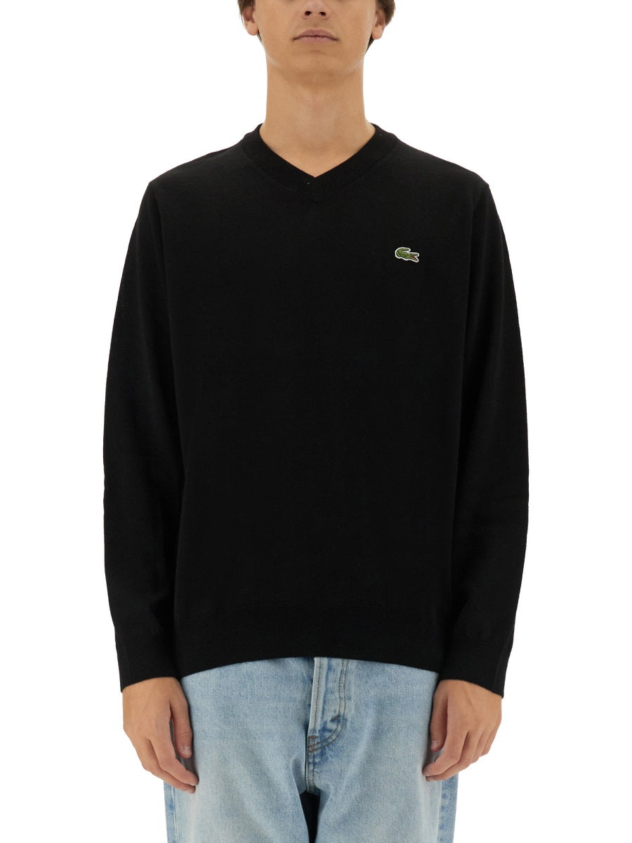 LACOSTE Regular Fit Logo Sweater - Size 4