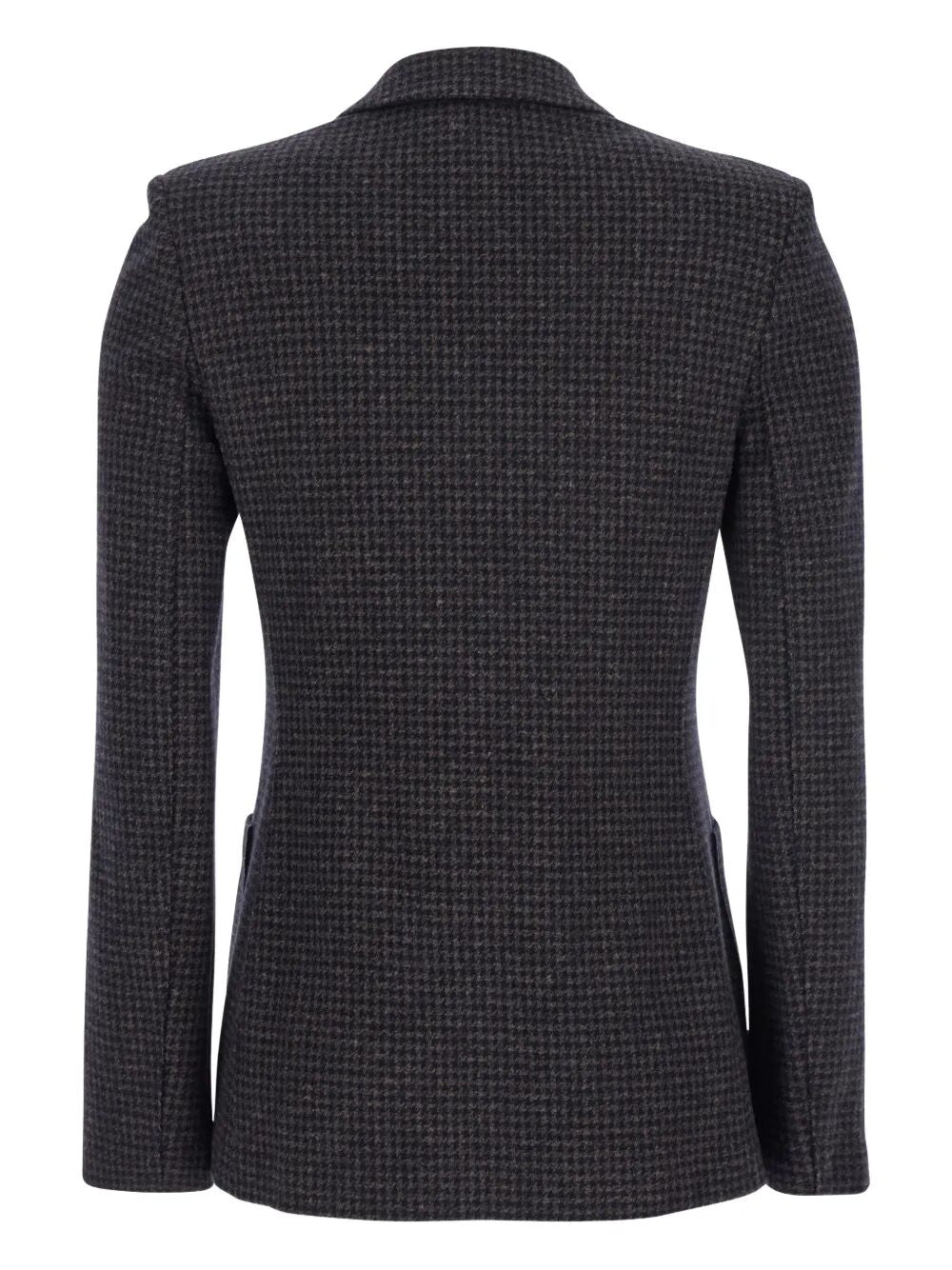HARRIS WHARF LONDON Double-Breasted Houndstooth Blazer