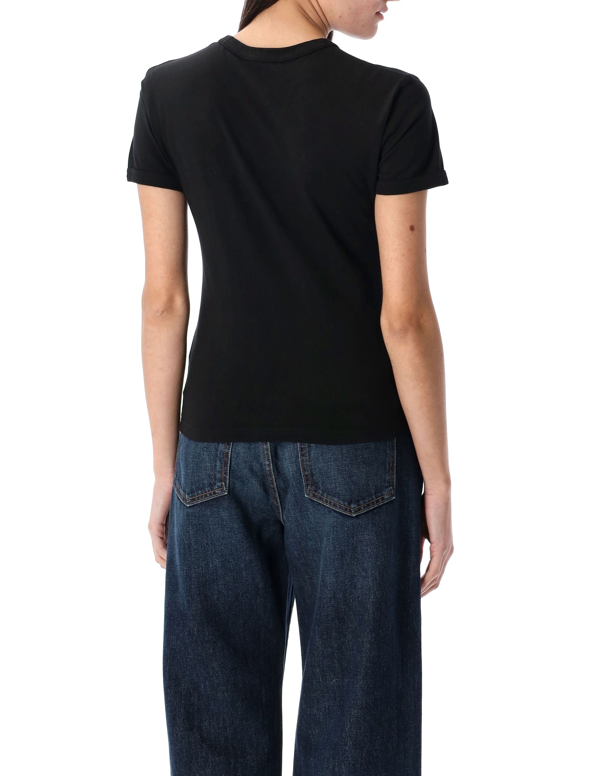 ACNE STUDIOS Women's Fitted Logo T-Shirt - Size S