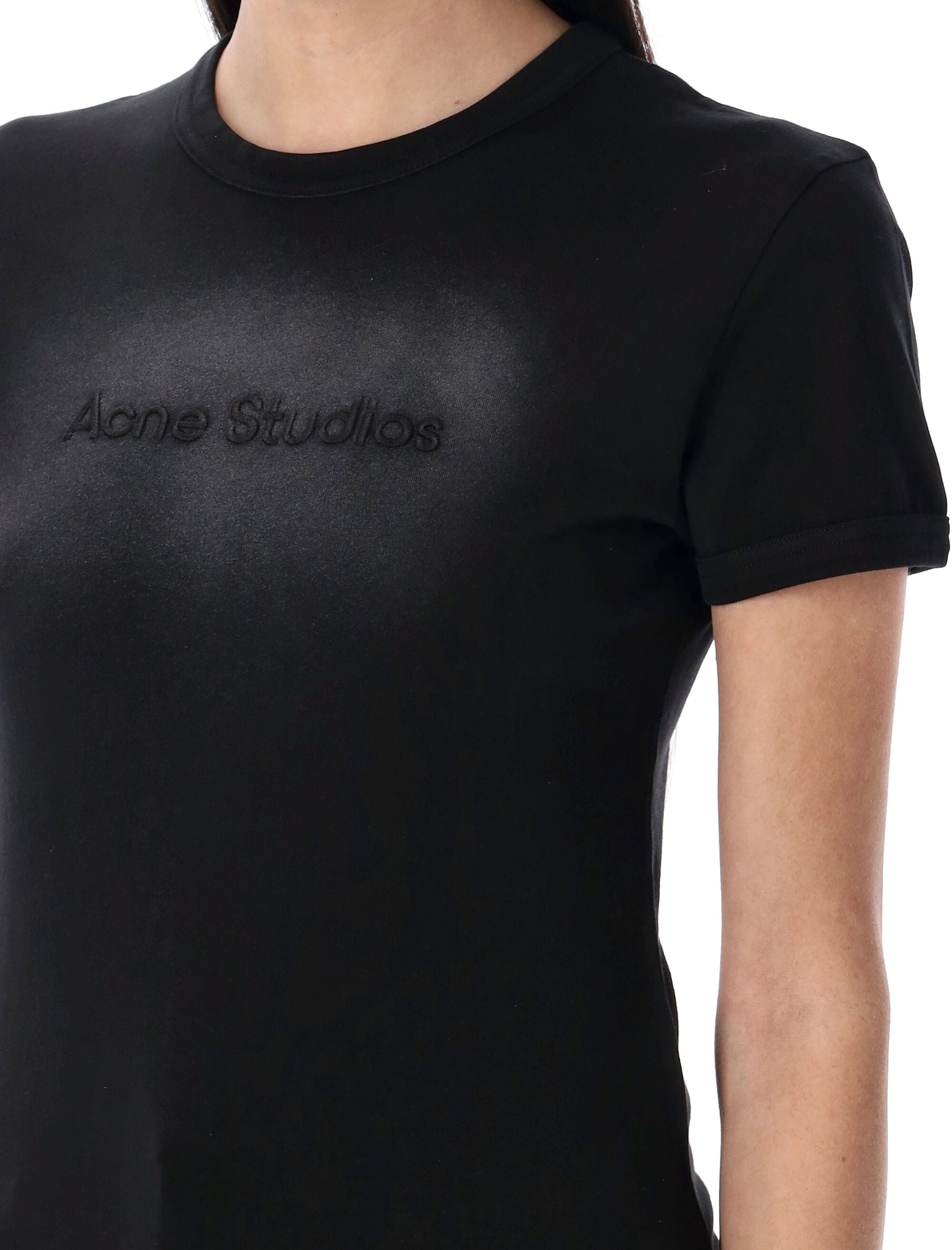 ACNE STUDIOS Women's Fitted Logo T-Shirt - Size S