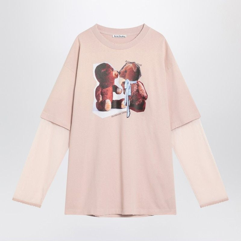 ACNE STUDIOS Layered T-Shirt with Print - Women's