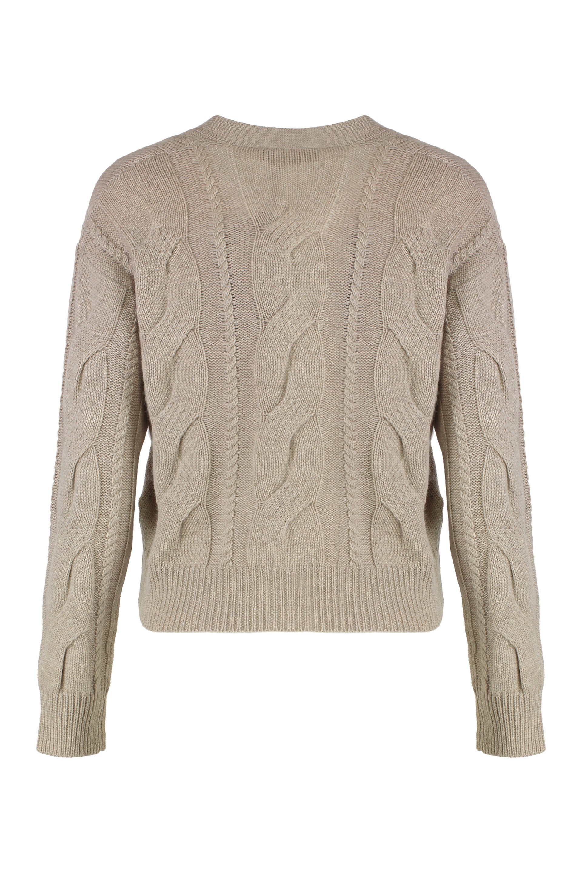 MAX MARA STUDIO Mini Wool and Cashmere Braided Cardigan
