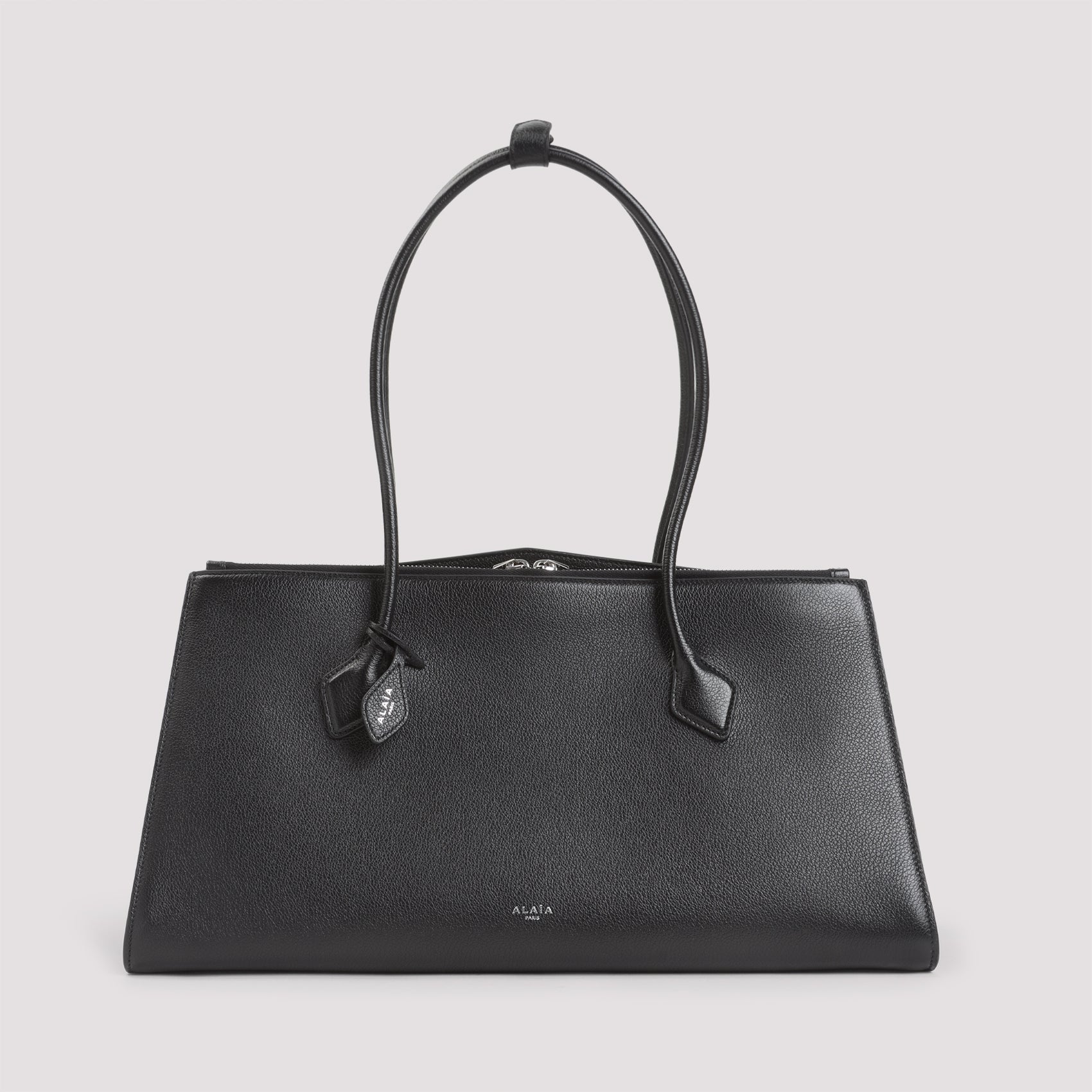 ALAÏA Elegant Black Shoulder Handbag 41cm x 21cm
