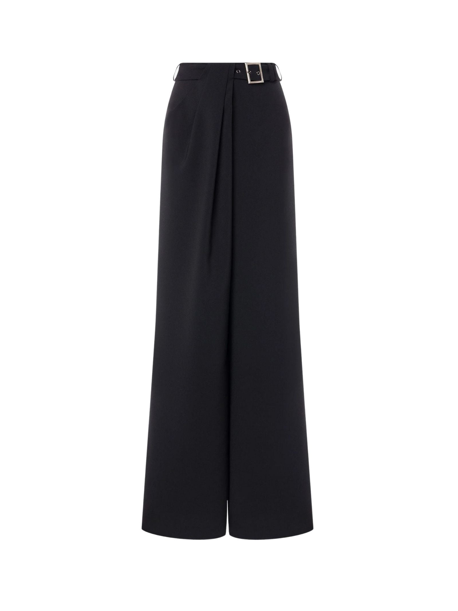 ALBERTA FERRETTI Wide-Leg Trousers with Belted Waist - Fall Winter 2025