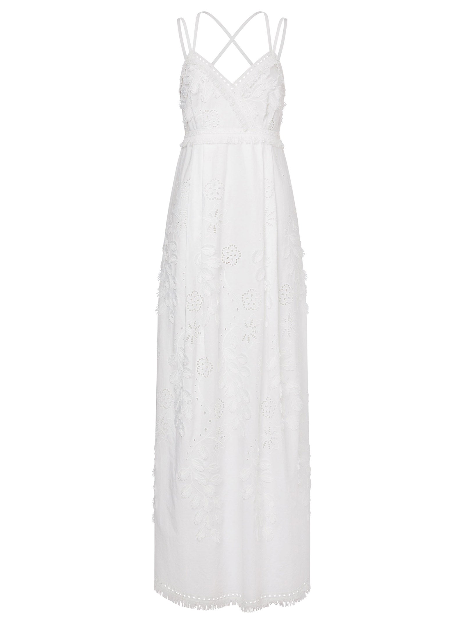 ALBERTA FERRETTI Elegant Mini Dress with Crossed Shoulder Straps - Size 42 IT