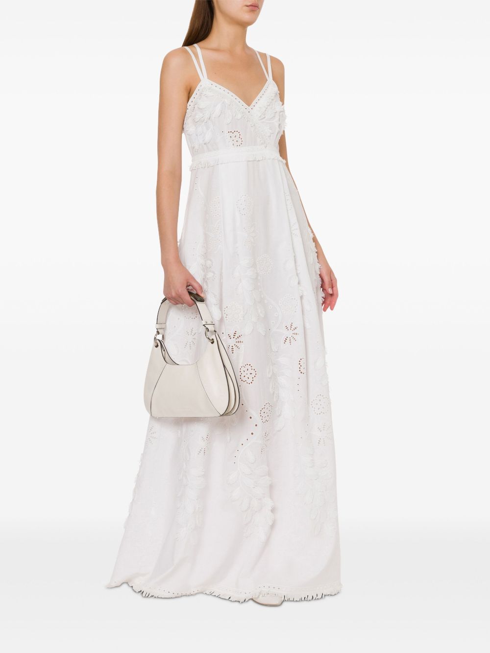 ALBERTA FERRETTI Elegant Mini Dress with Crossed Shoulder Straps - Size 42 IT