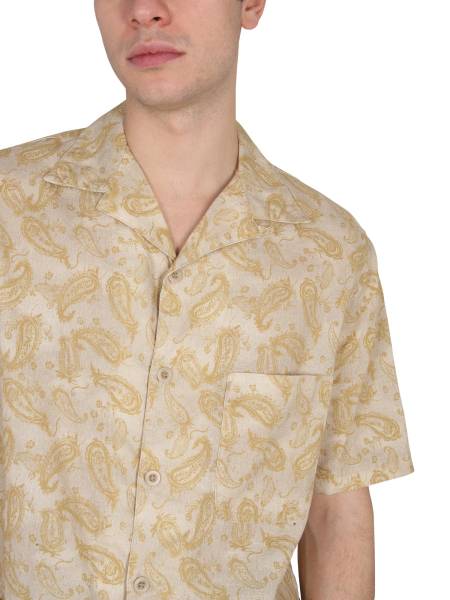 EAST HARBOUR SURPLUS Paisley Print Classic Collar Shirt