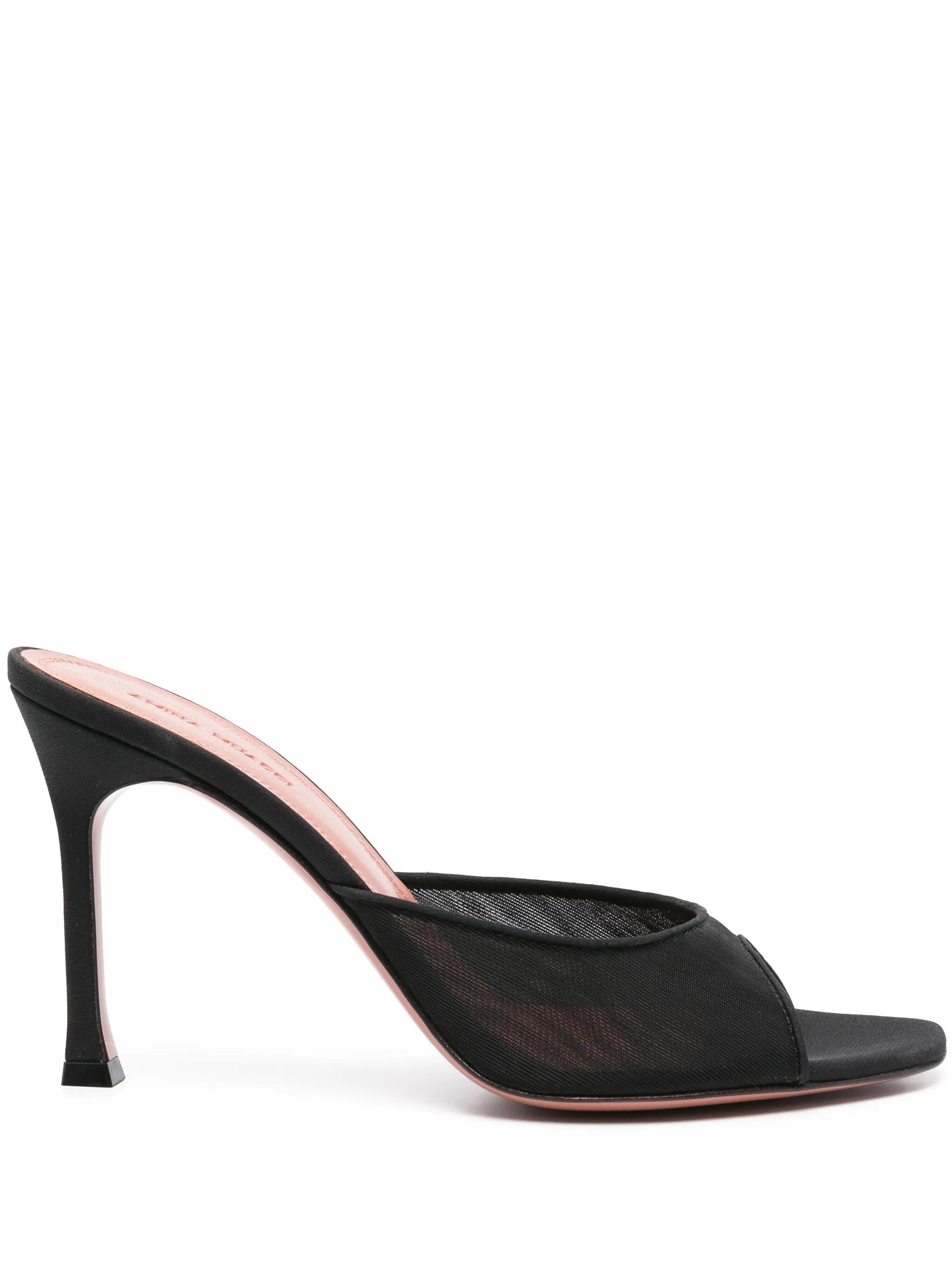 AMINA MUADDI Alexa Mesh Slip On Sandals 95mm Heels