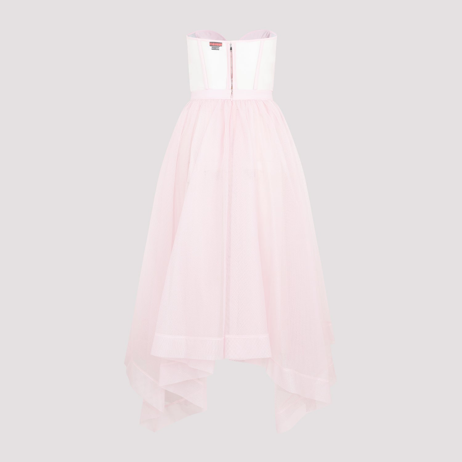 ALEXANDER MCQUEEN Bustier Midi Tulle Dress for Women