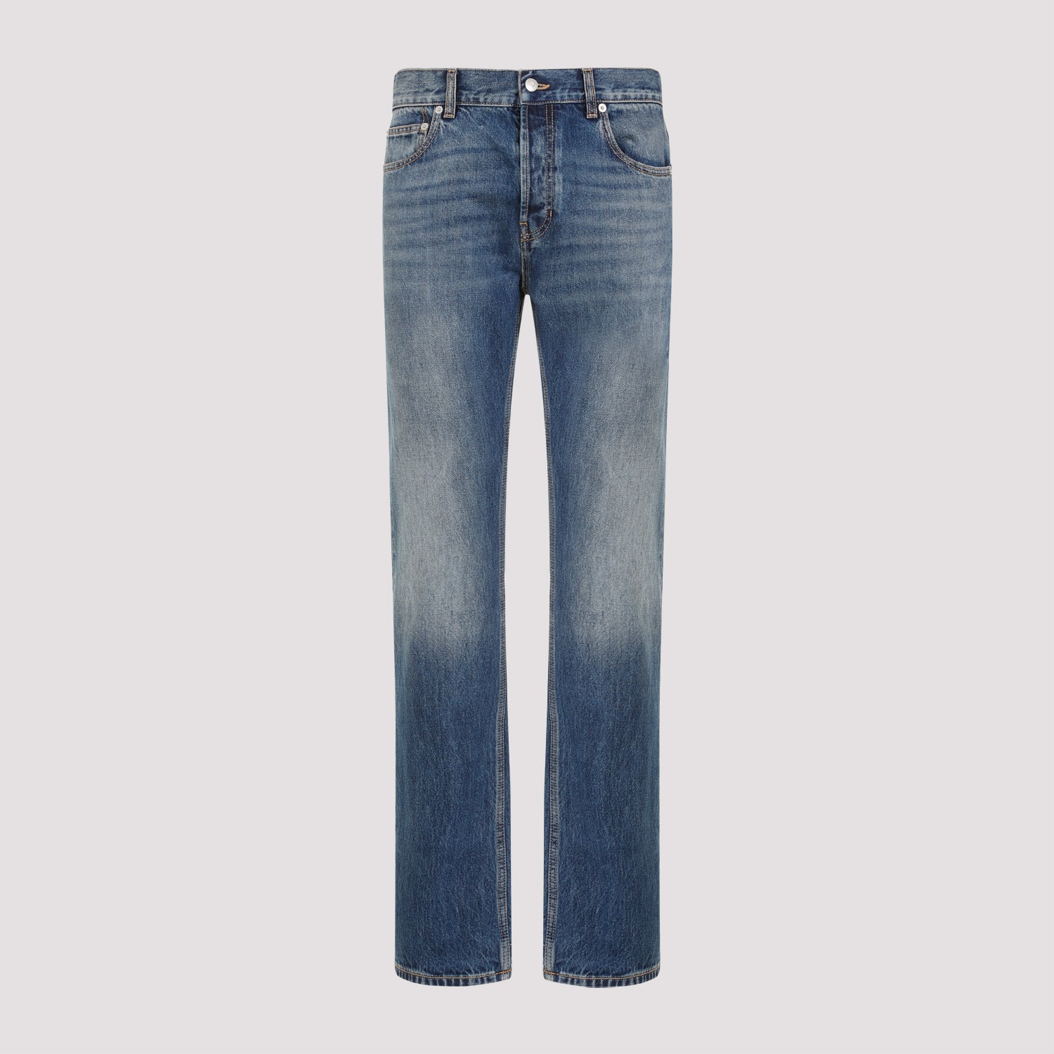 ALEXANDER MCQUEEN Mid-Rise Straight Leg Jeans for Men