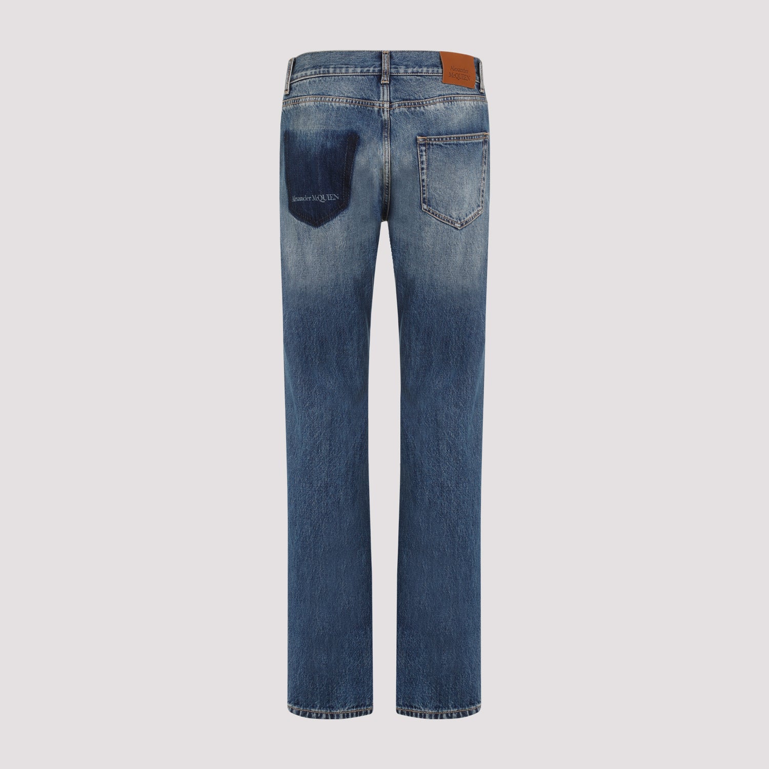 ALEXANDER MCQUEEN Mid-Rise Straight Leg Jeans for Men