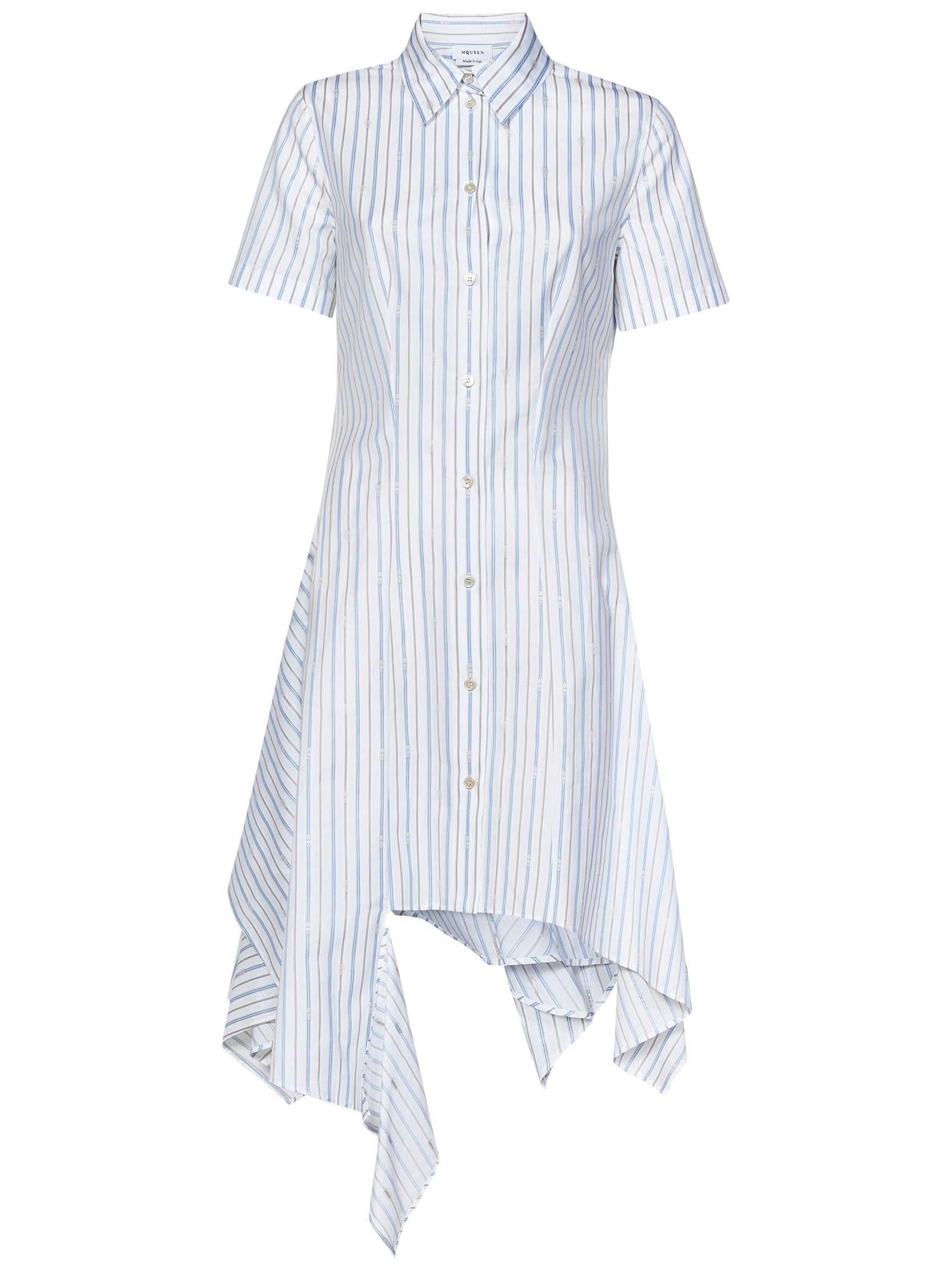 ALEXANDER MCQUEEN Asymmetric Mini Shirt Dress