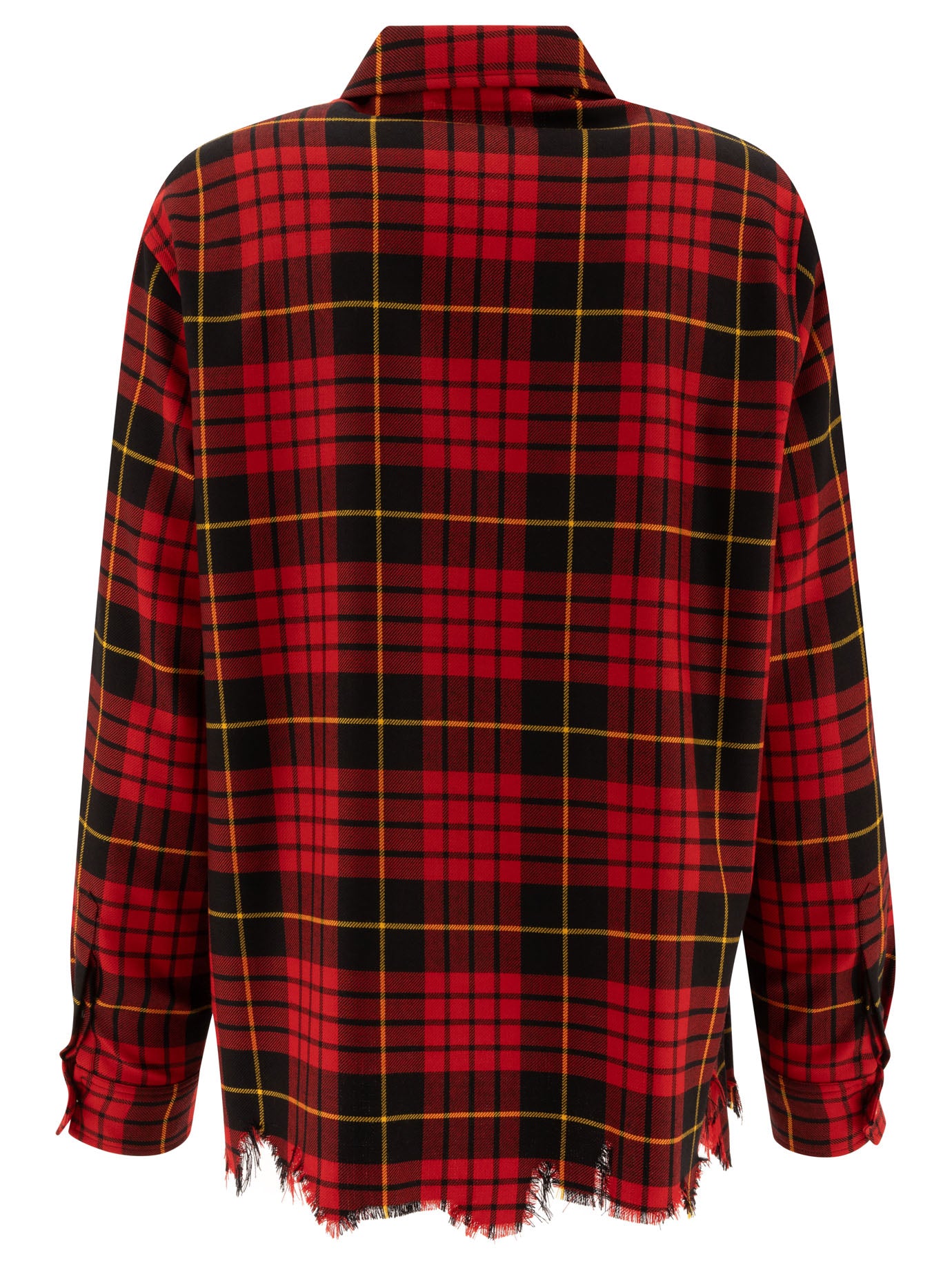 ALEXANDER MCQUEEN Distressed Tartan Overshirt - Regular Fit