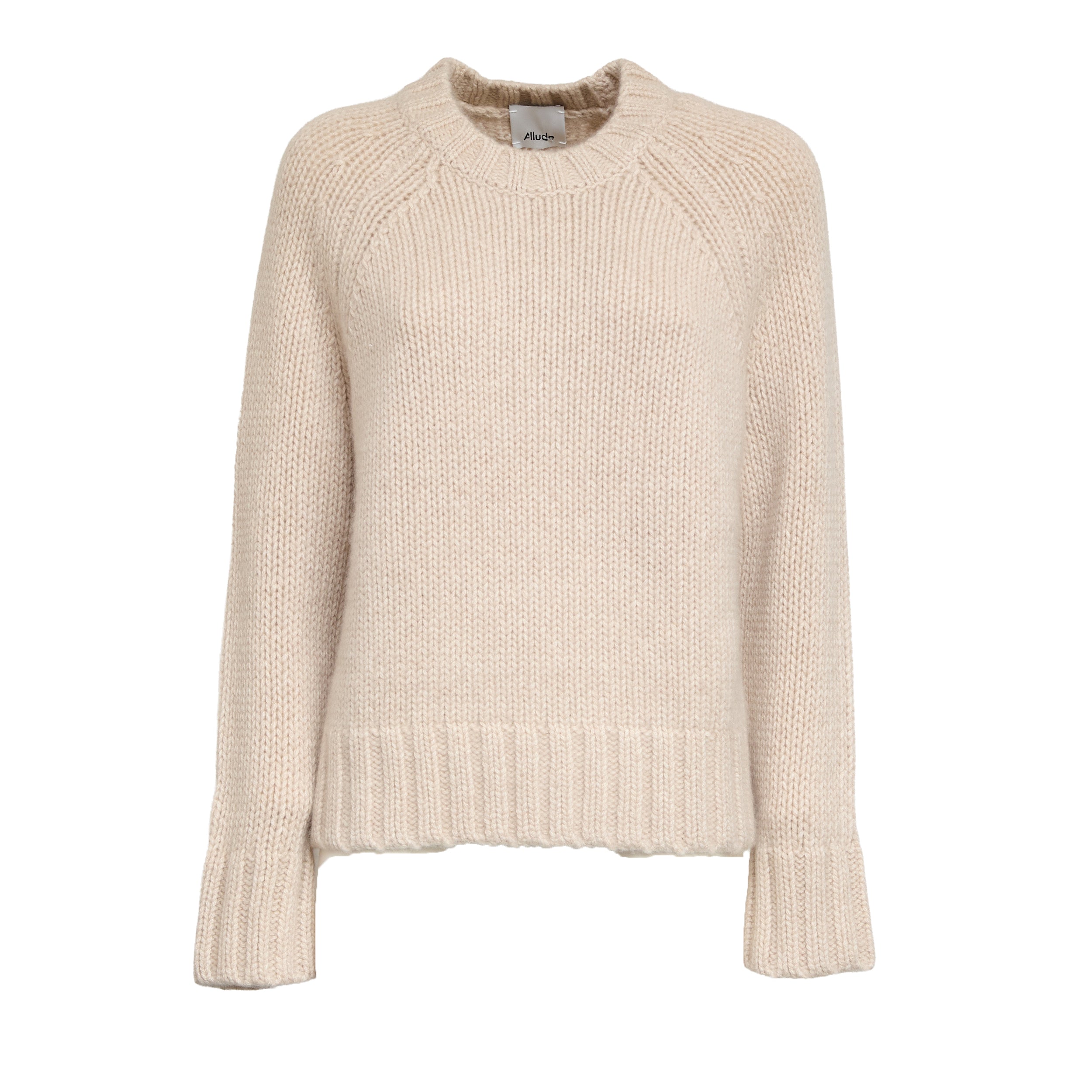 ALLUDE Women's Comfortable Crew Neck Sweater for FW25