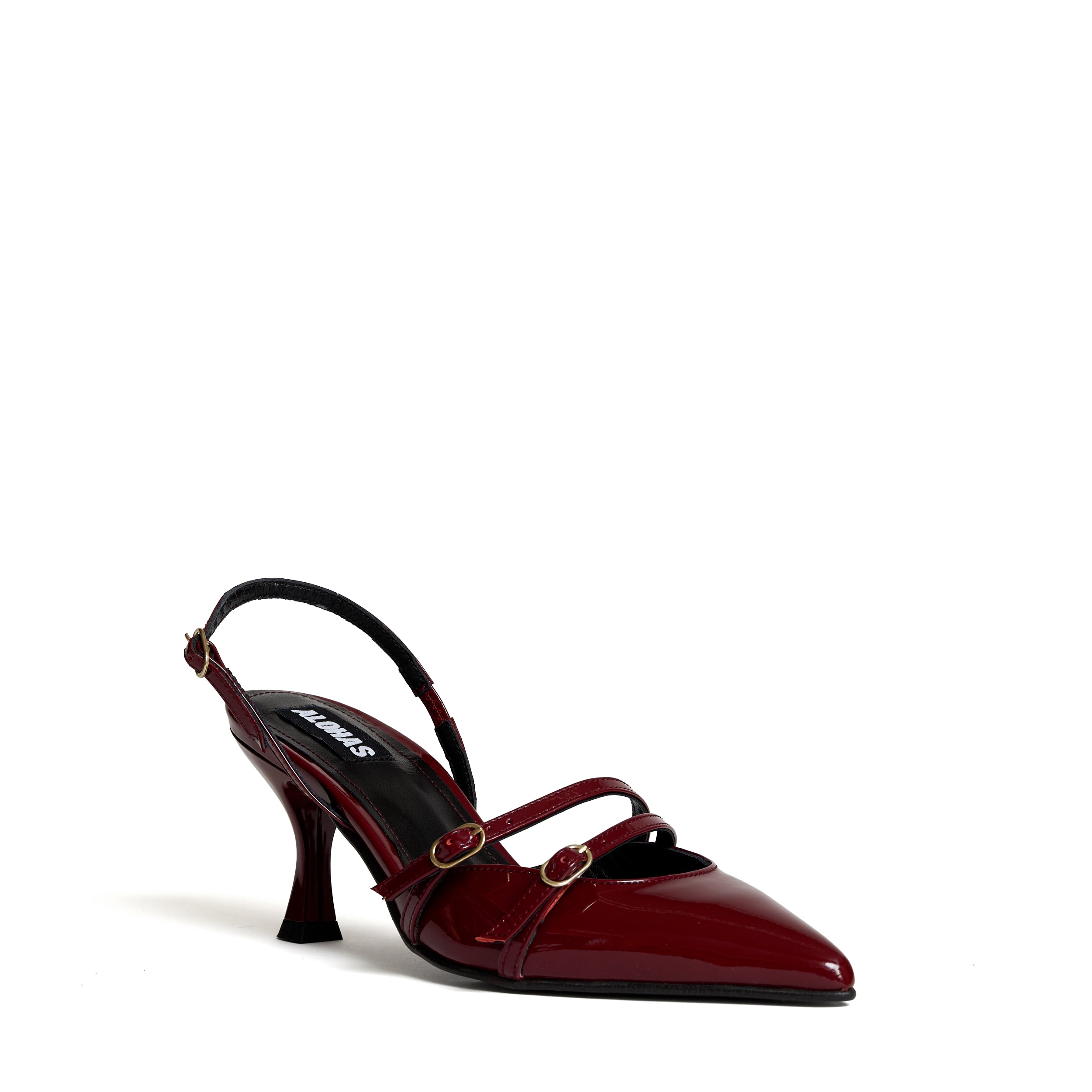 ALOHAS Elegant Pointed Toe Mini Pumps with Thin Straps