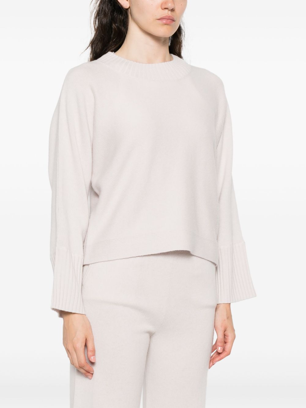 ALPHA STUDIO Fitted Wool Cashmere Sweater for Women