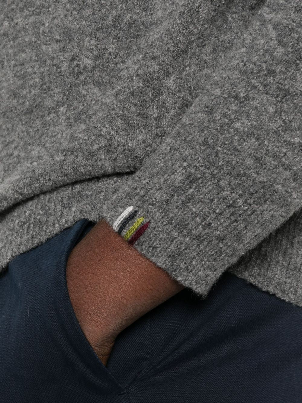 ALPHA STUDIO Men's Cozy Wool Blend Sweater - FW25