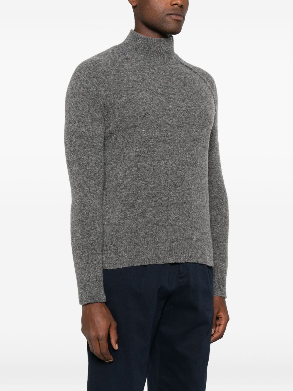 ALPHA STUDIO Men's Cozy Wool Blend Sweater - FW25
