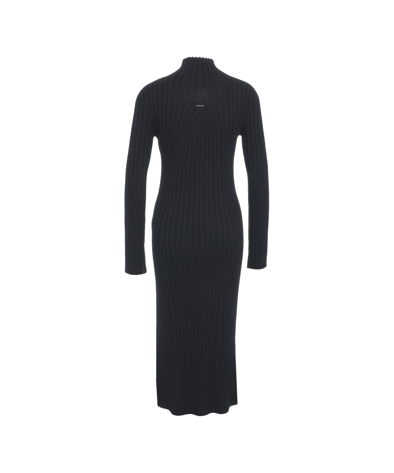 ALPHA TAURI Fitted Maxi Dress with High Collar and Long Sleeves