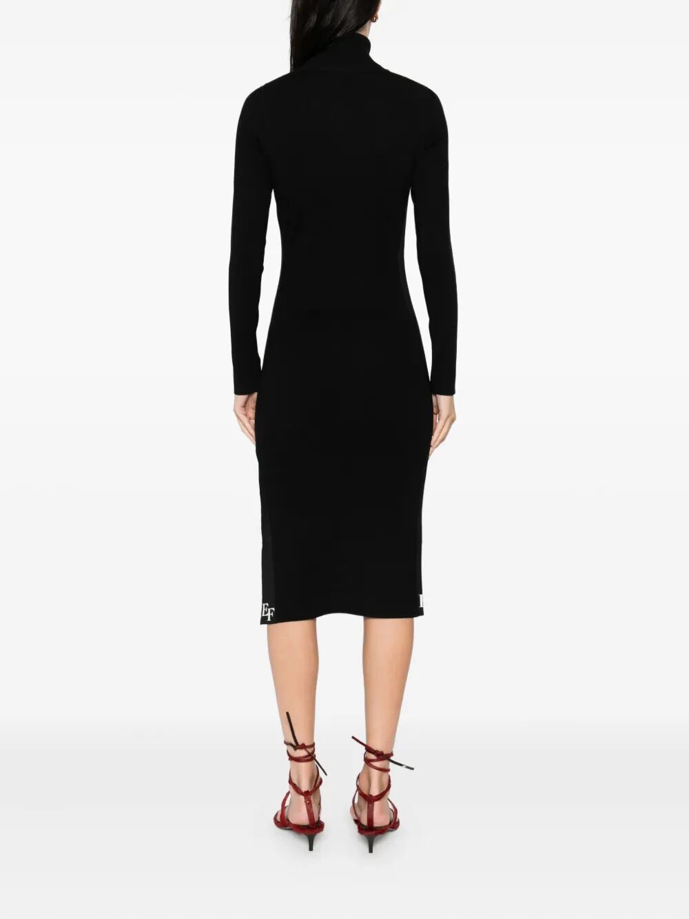 ELISABETTA FRANCHI Long Sleeve Knit Dress