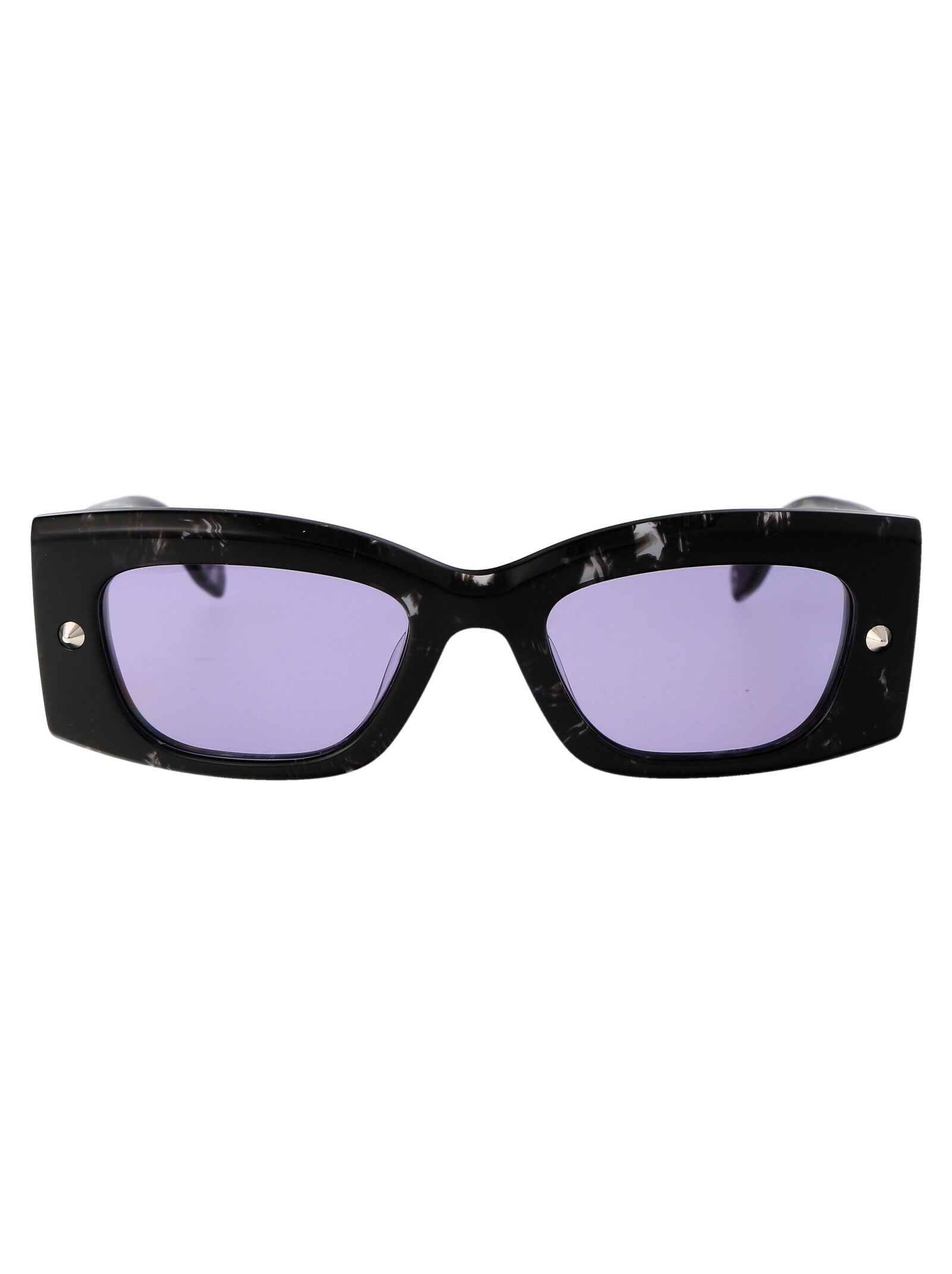 ALEXANDER MCQUEEN Acetate Mini Havana Sunglasses