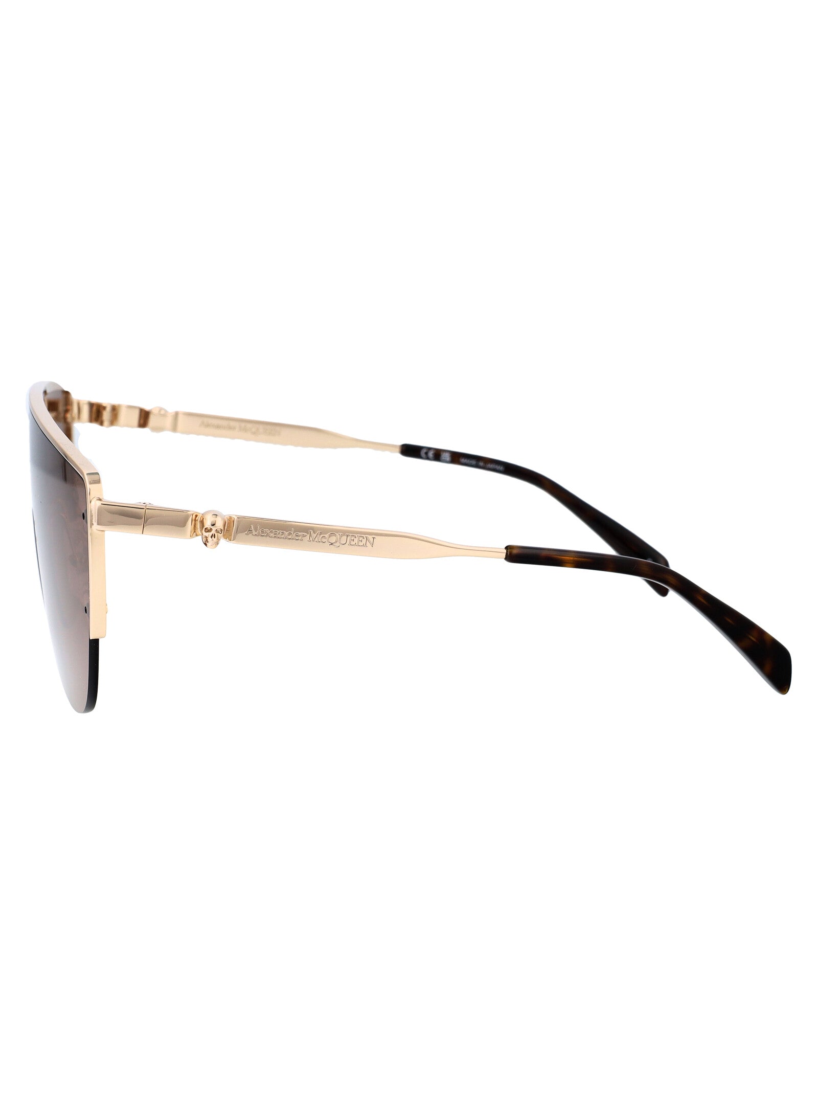 ALEXANDER MCQUEEN Chic Metal Sunglasses for Women - SS25 Collection
