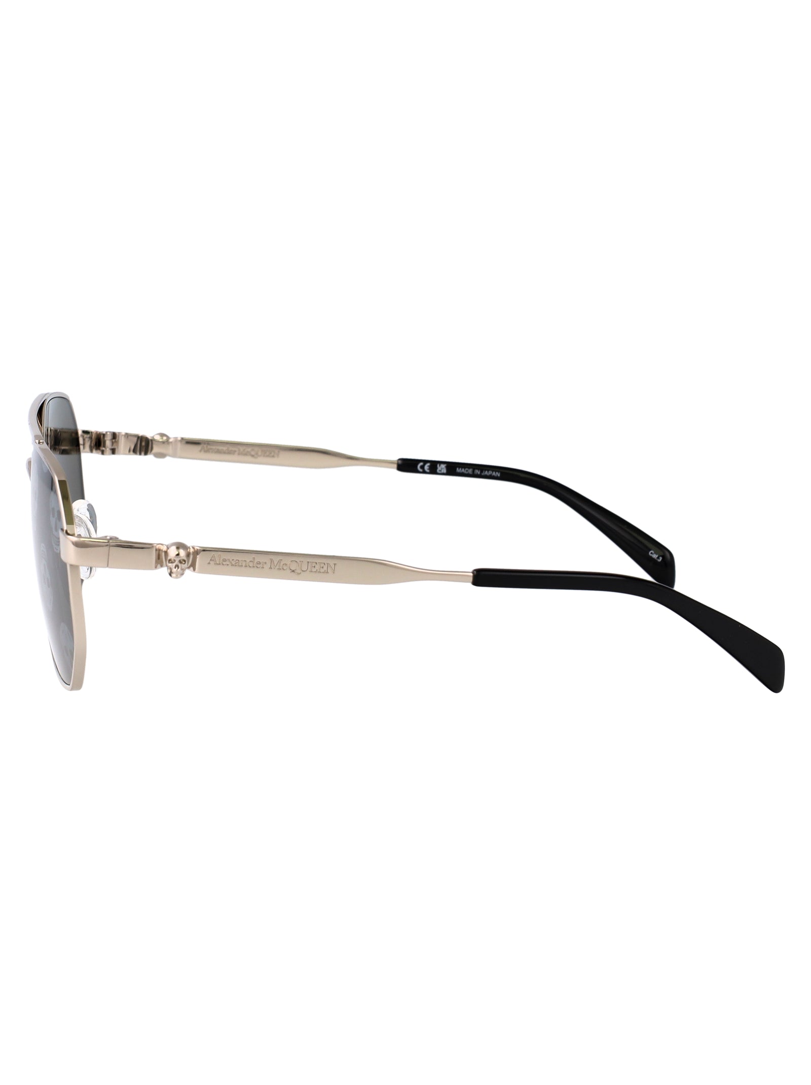 ALEXANDER MCQUEEN Metal Sunglasses for Women - SS25 Collection