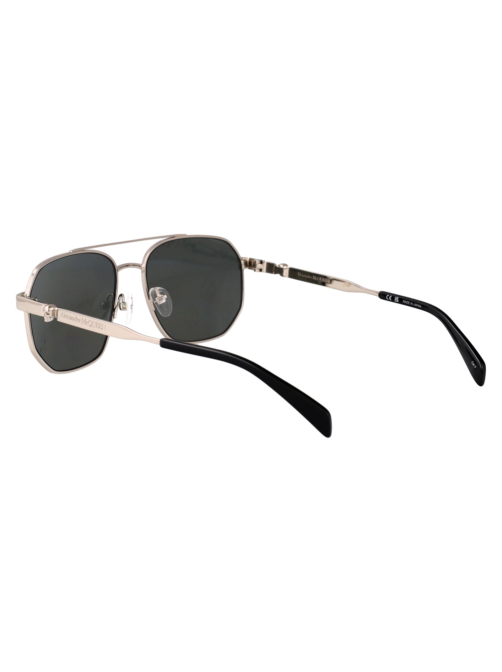 ALEXANDER MCQUEEN Metal Sunglasses for Women - SS25 Collection