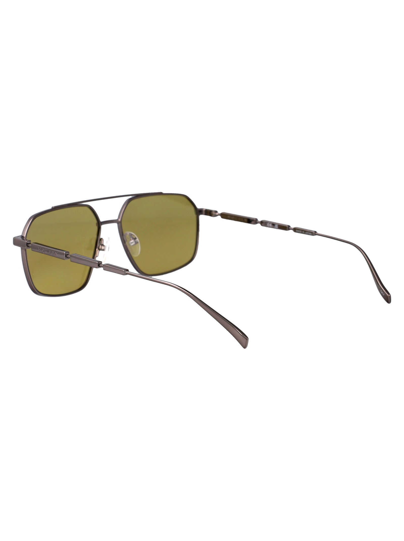 ALEXANDER MCQUEEN Metallic Sunglasses for Women - SS25 Collection