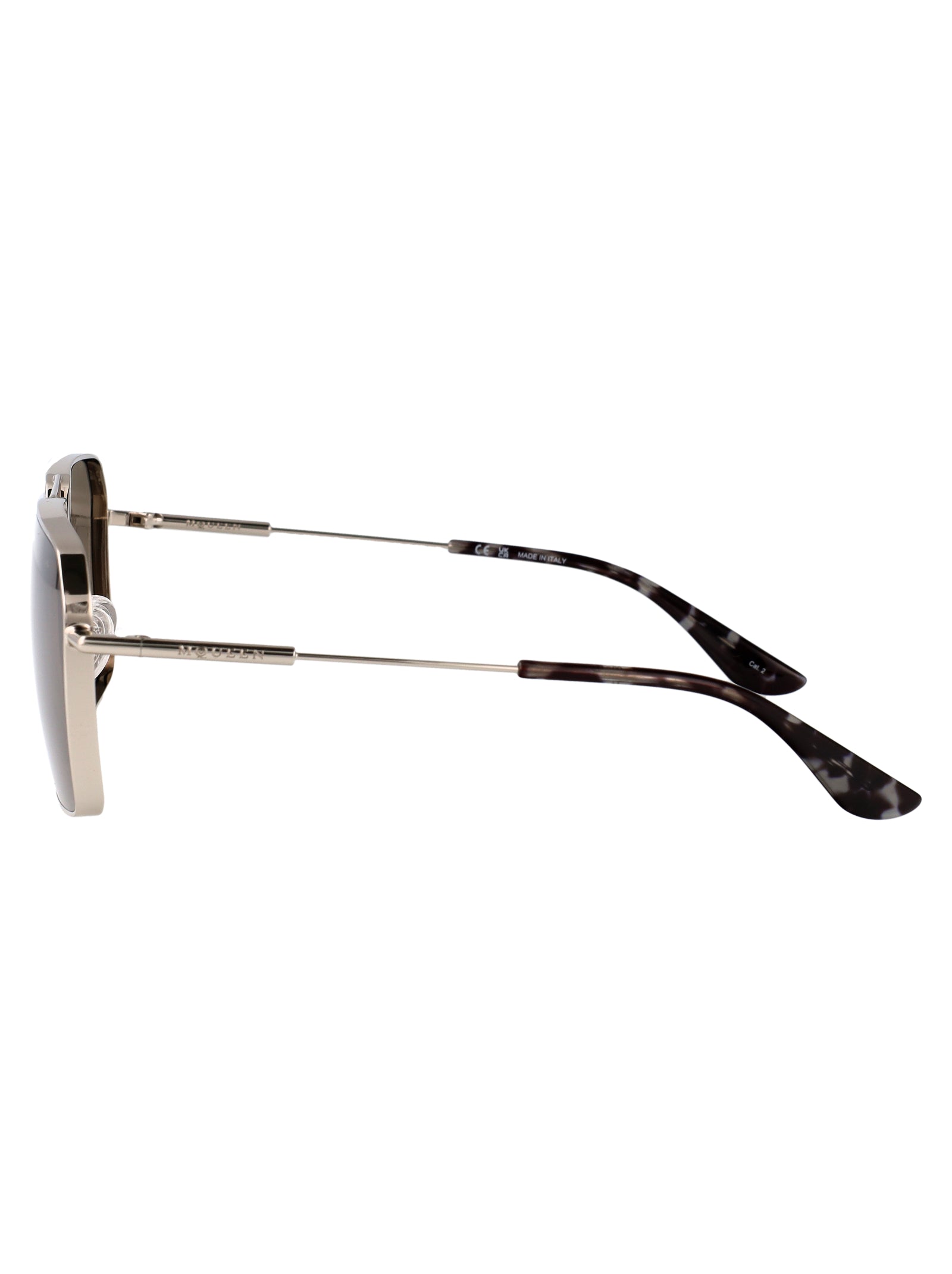 ALEXANDER MCQUEEN Metal Sunglasses for Men - SS25 Collection