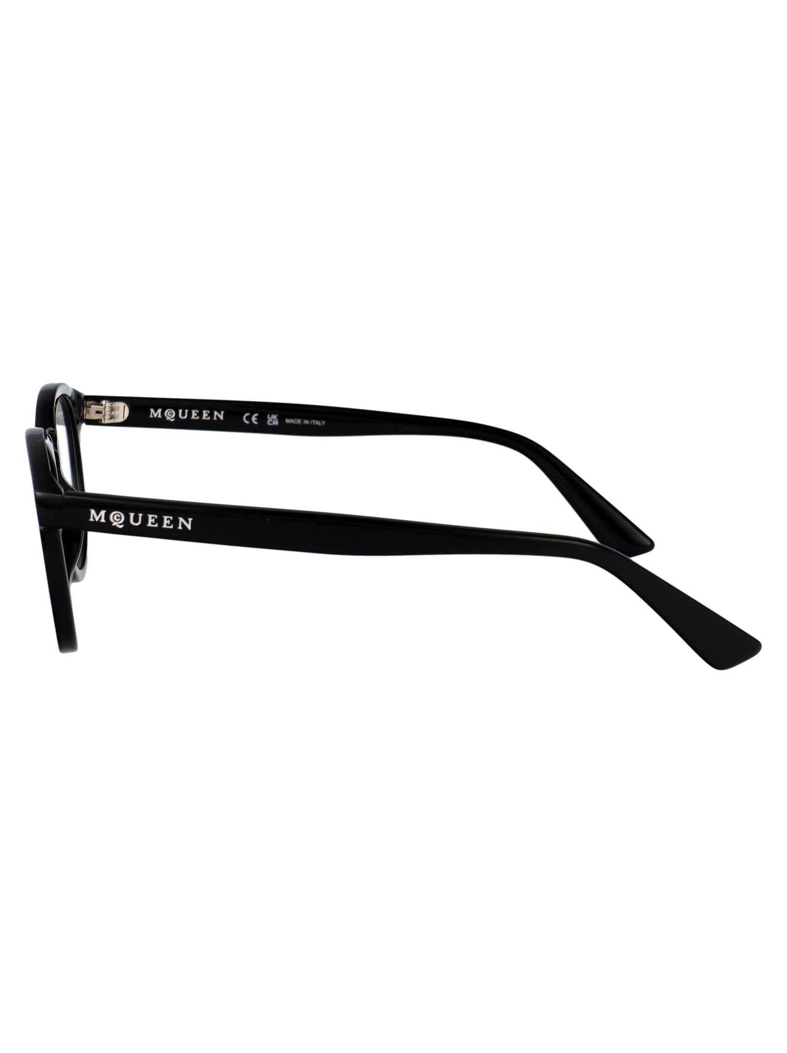ALEXANDER MCQUEEN Transparent Recycled Acetate Optical Glasses - Unisex