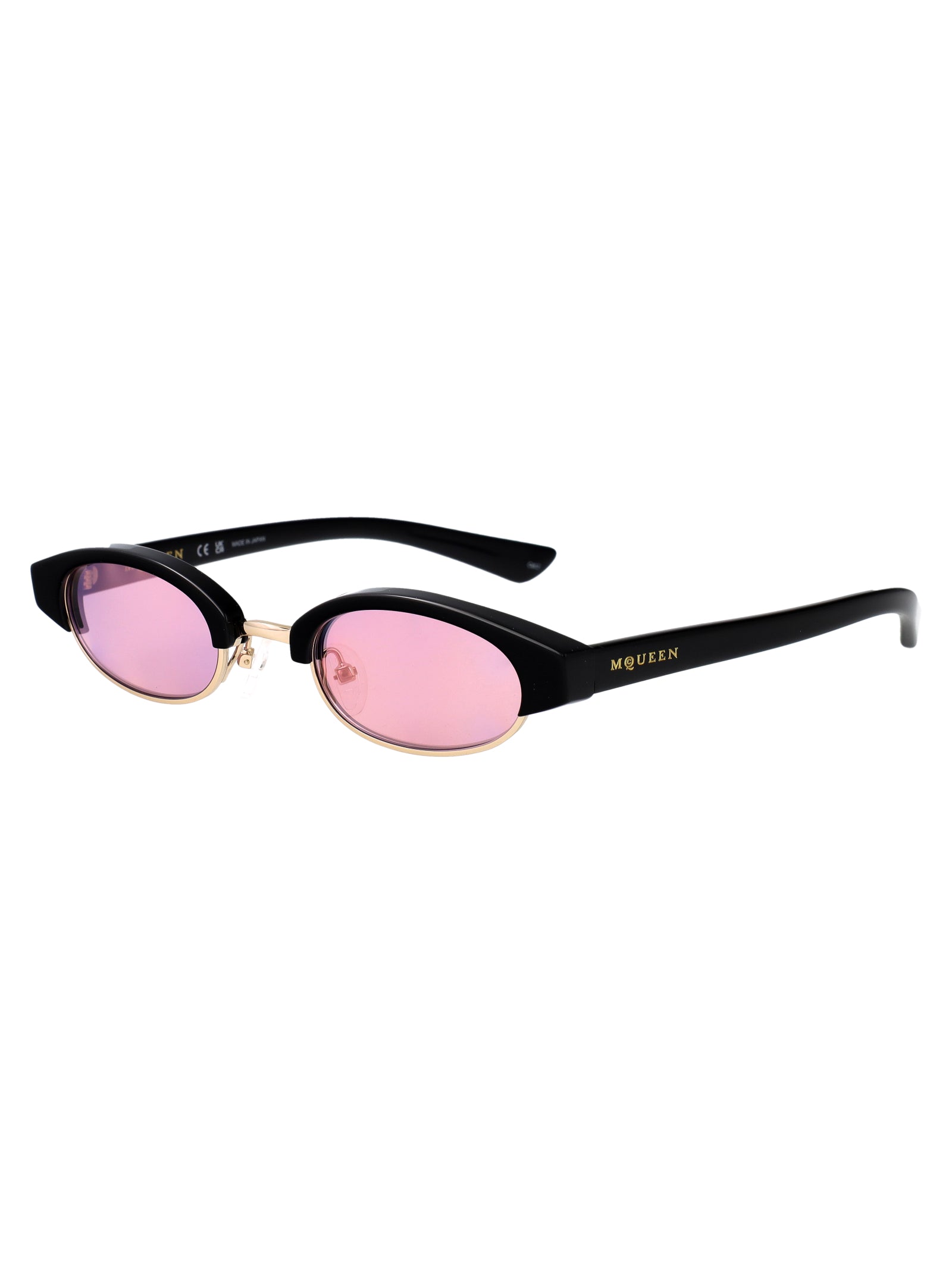 ALEXANDER MCQUEEN Recycled Acetate Sunglasses - Unisex Style for FW25