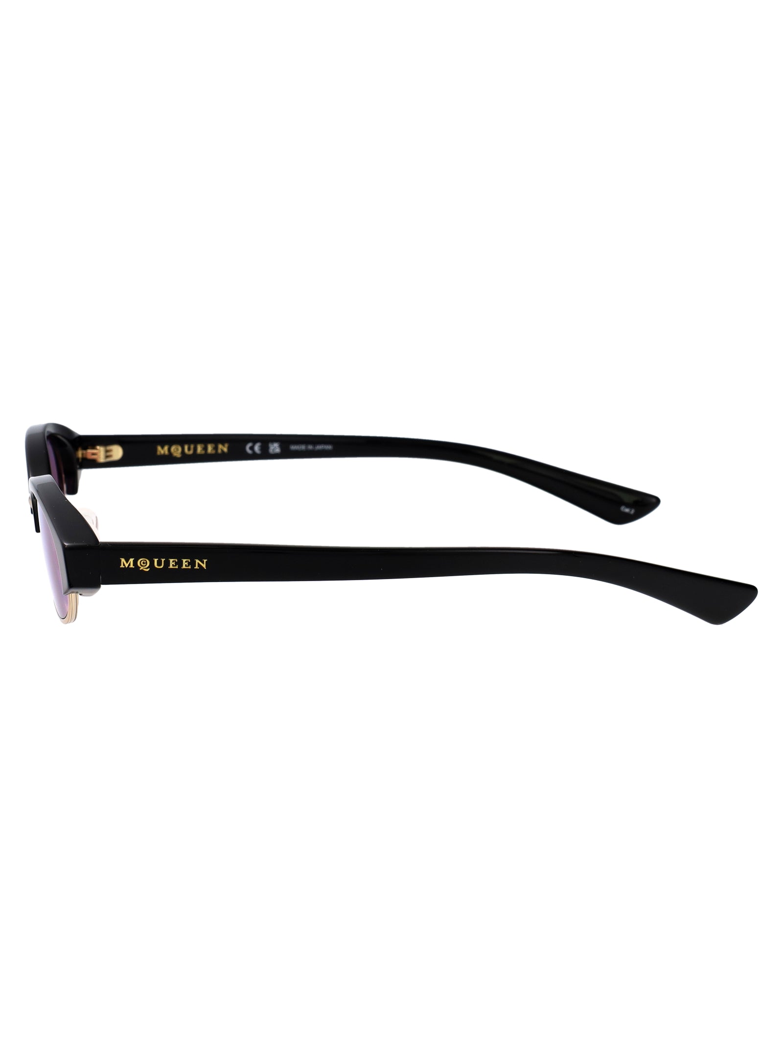ALEXANDER MCQUEEN Recycled Acetate Sunglasses - Unisex Style for FW25