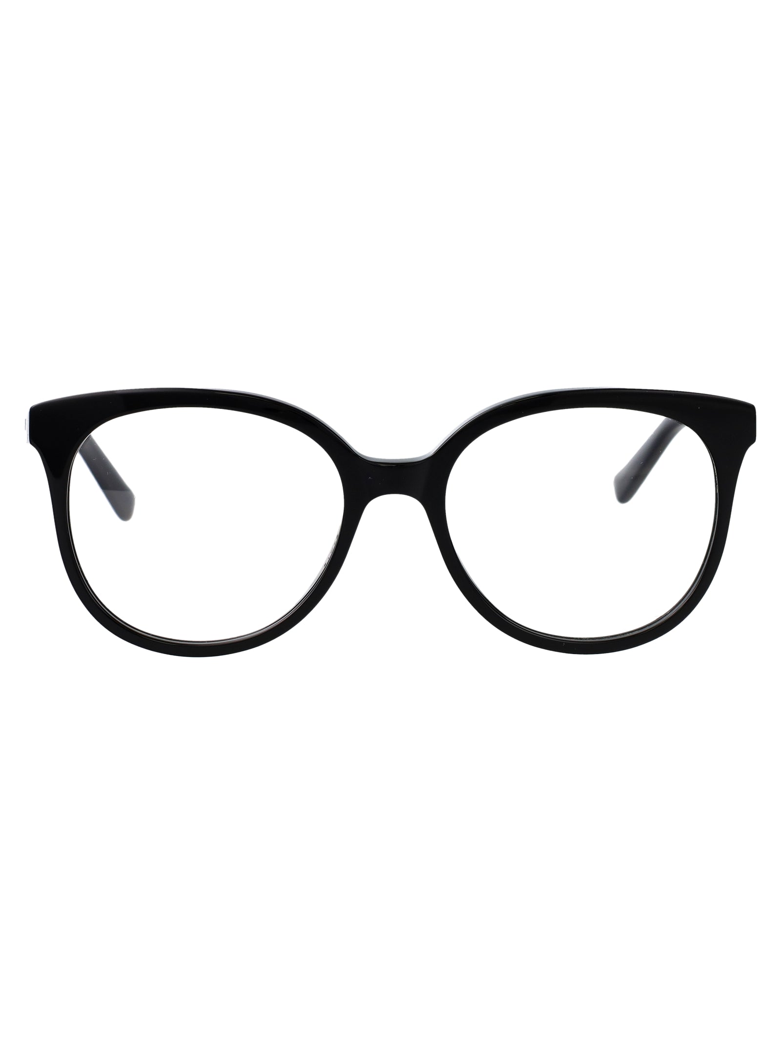 ALEXANDER MCQUEEN Transparent Recycled Acetate Optical Glasses for Women