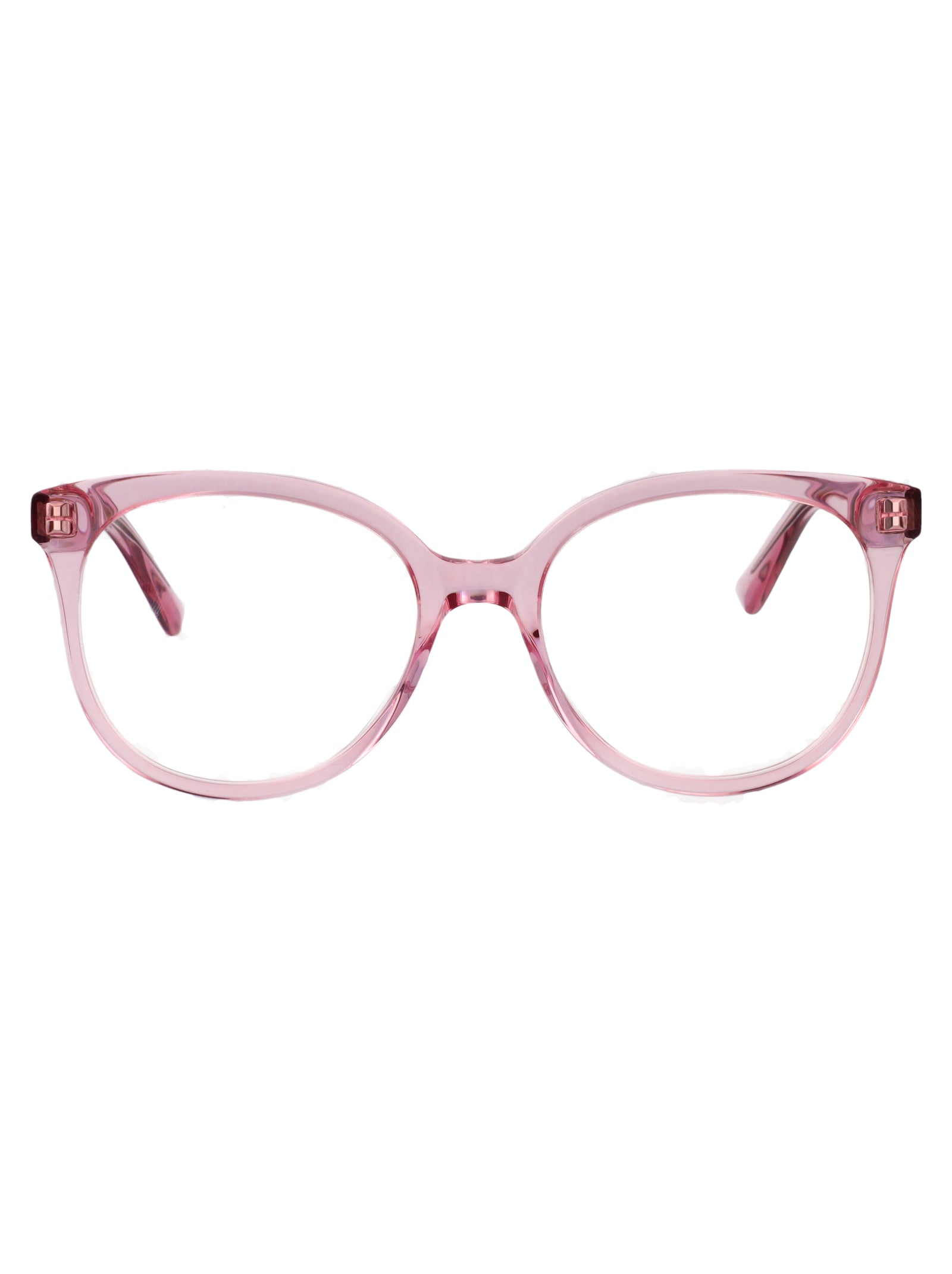 ALEXANDER MCQUEEN Transparent Recycled Acetate Optical Glasses