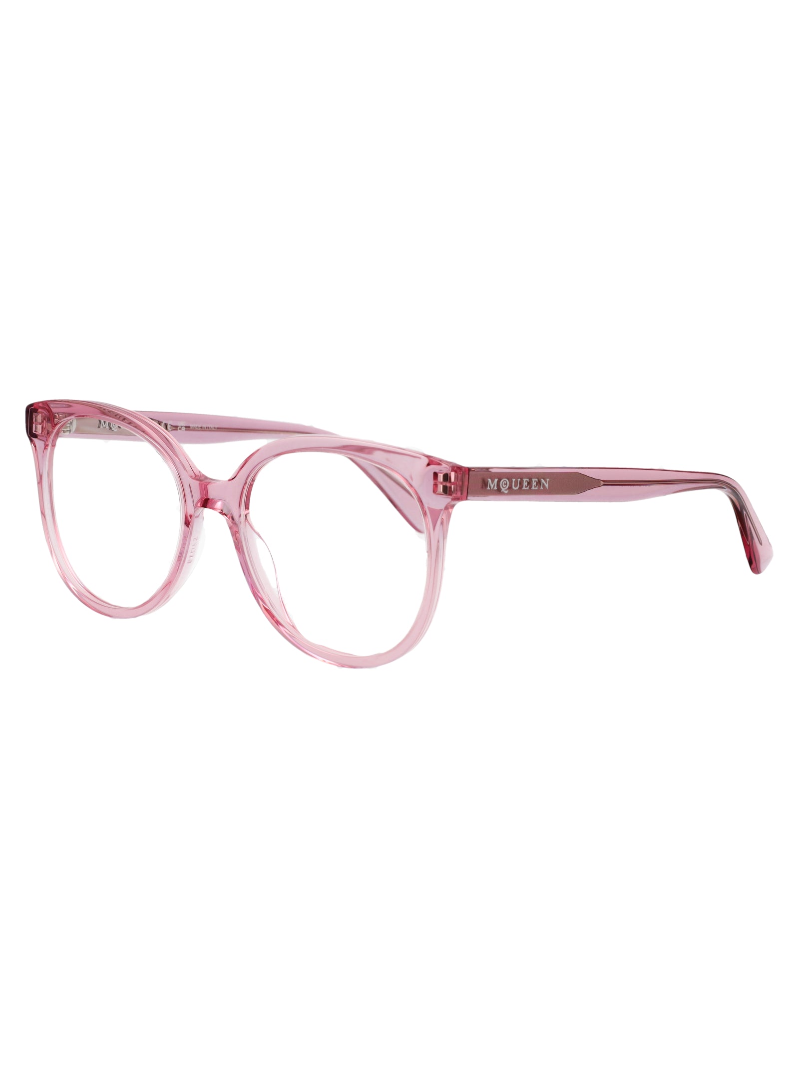 ALEXANDER MCQUEEN Transparent Recycled Acetate Optical Glasses