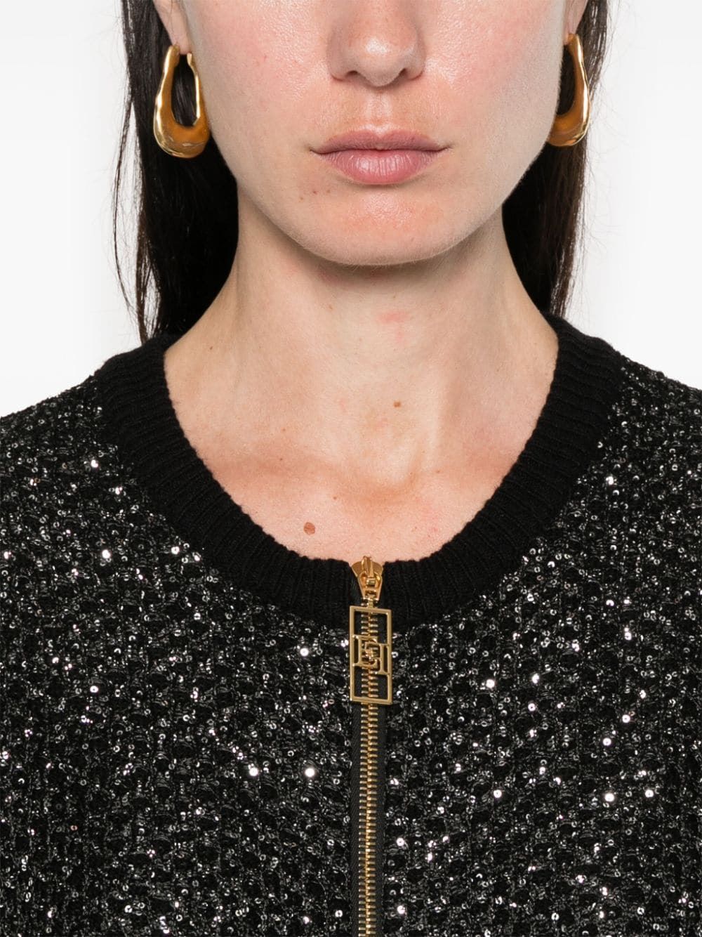 ELISABETTA FRANCHI Sequin Embellished Mini Dress - Women’s Fashion for FW24