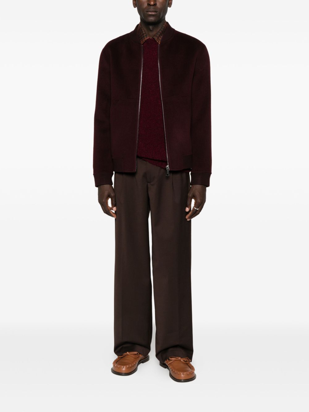 AMARANTO Modern Fit Purple Jacket for Men