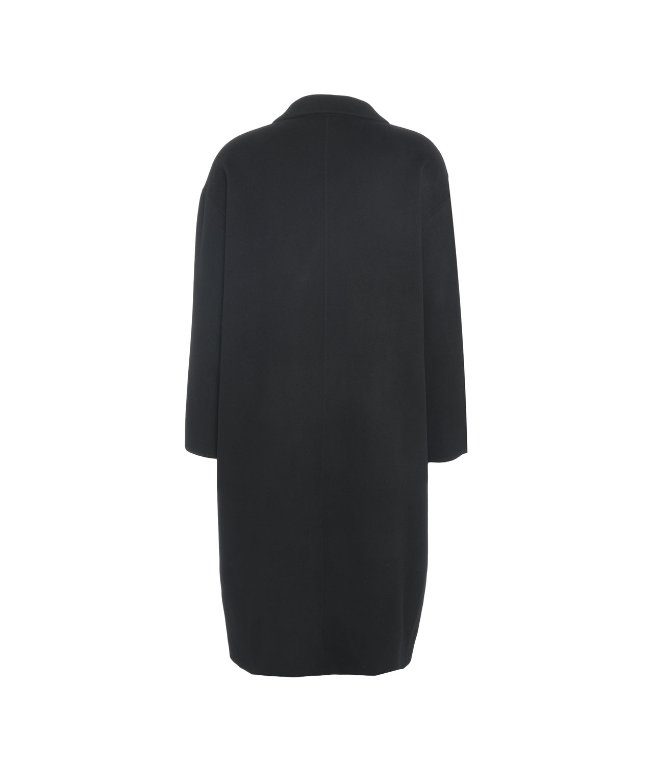 AMARANTO Oversized Double-Breasted Jacket in Wool-Cashmere Blend