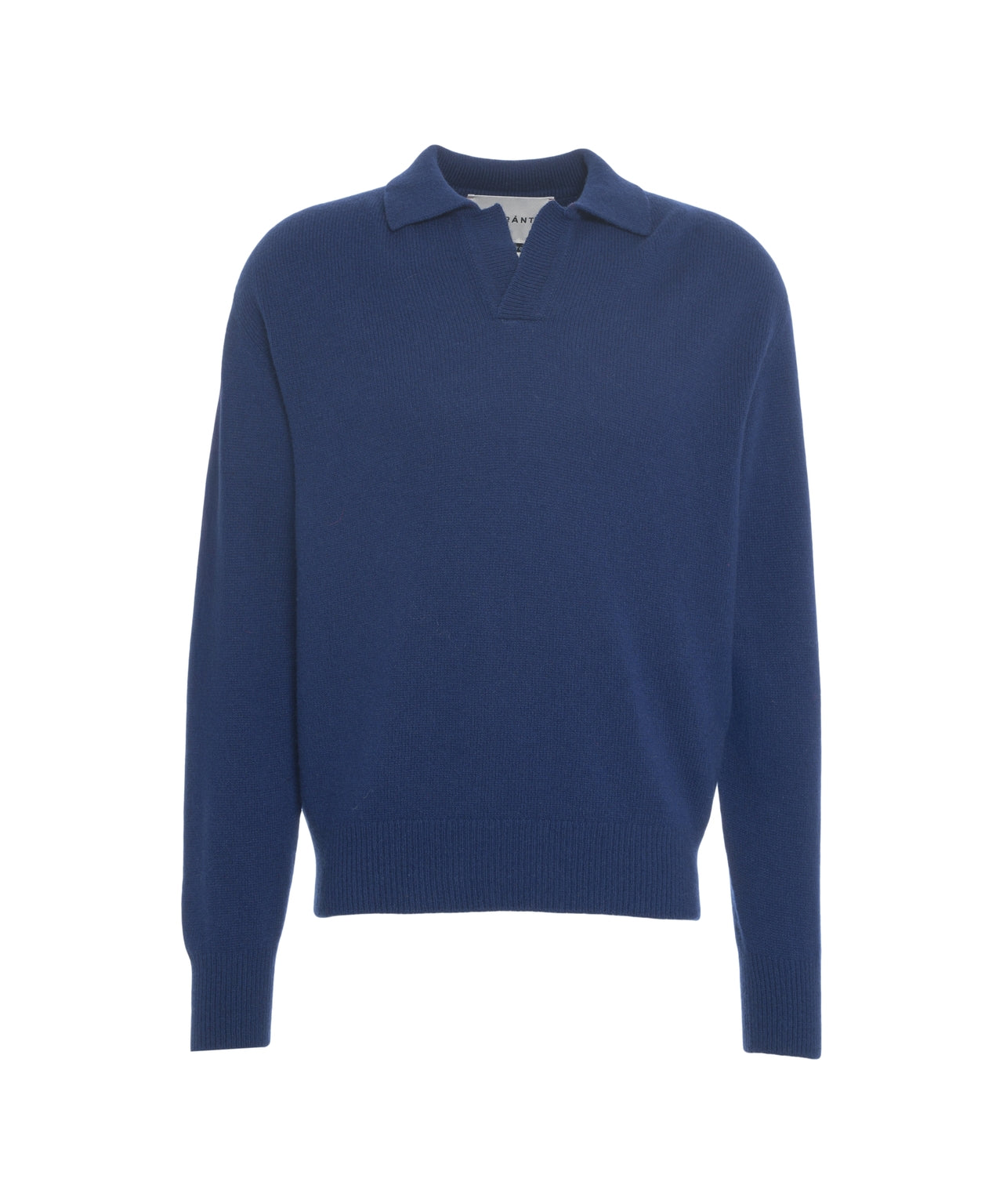 AMARANTO Luxury Cashmere Wool Polo Collar Pullover for Men