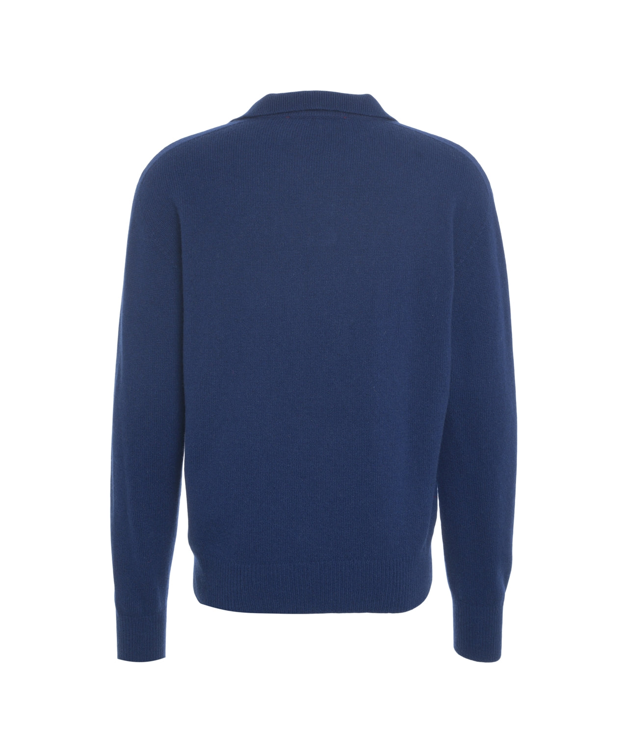 AMARANTO Luxury Cashmere Wool Polo Collar Pullover for Men