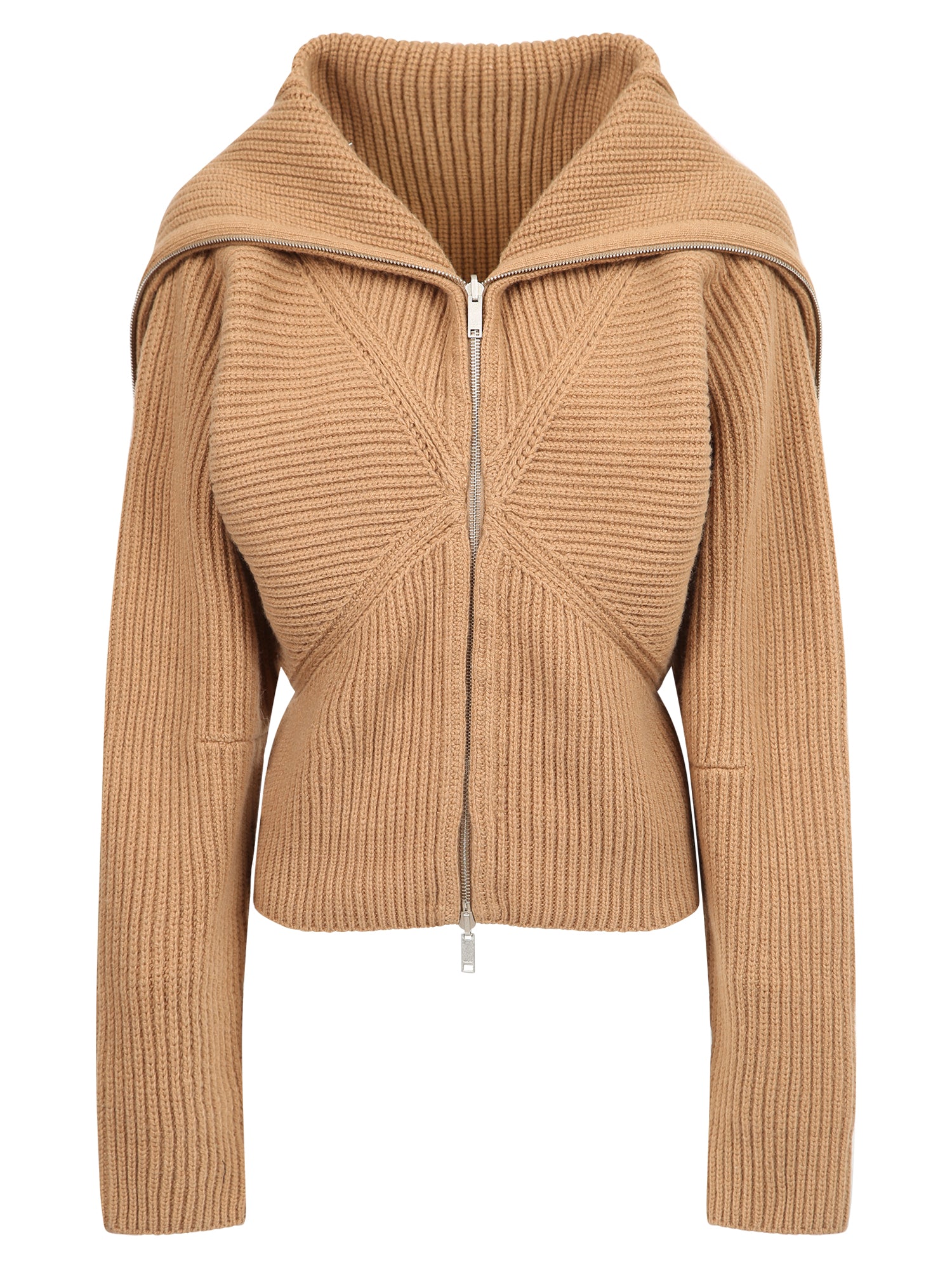 AMBUSH Oversized Cardigan with Folded Collar - Women