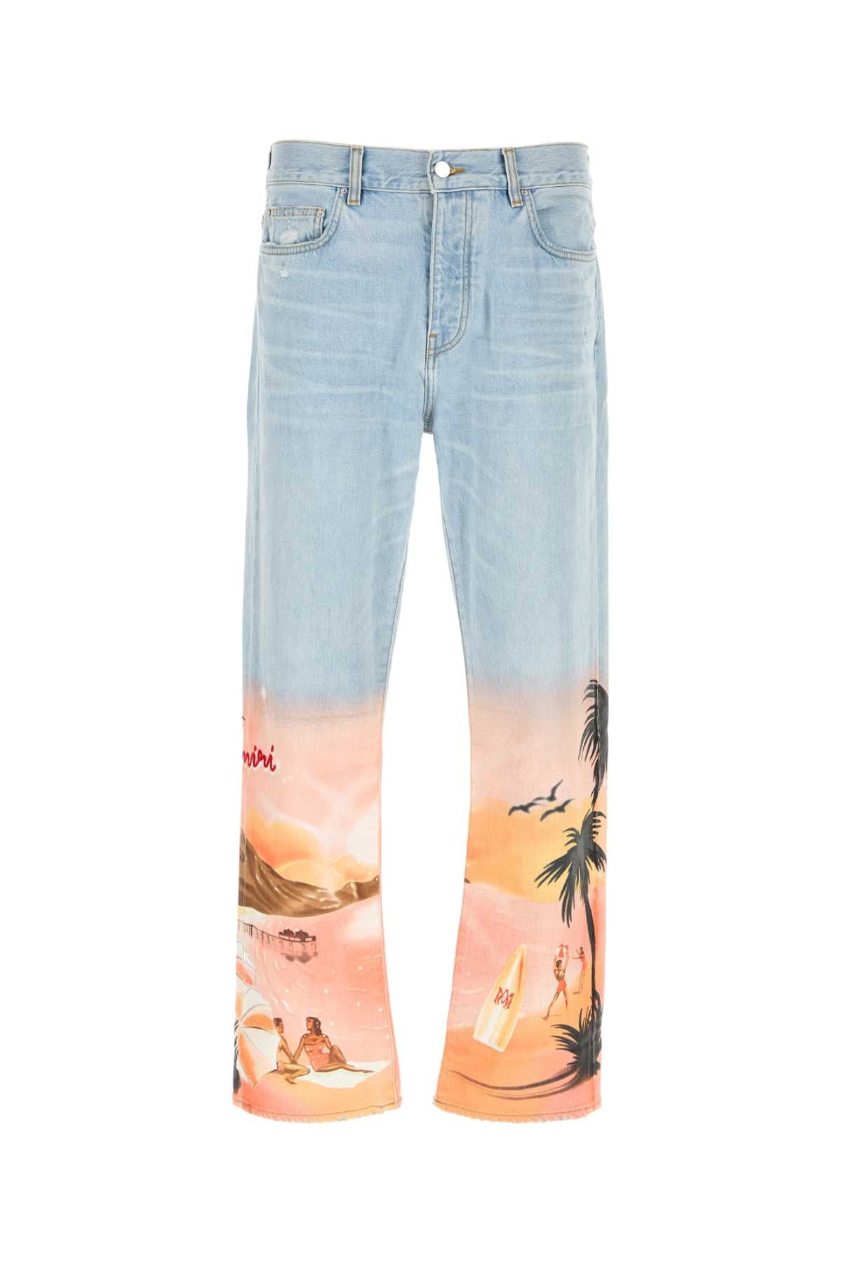 AMIRI Resort Club Straight Jeans - Light Wash